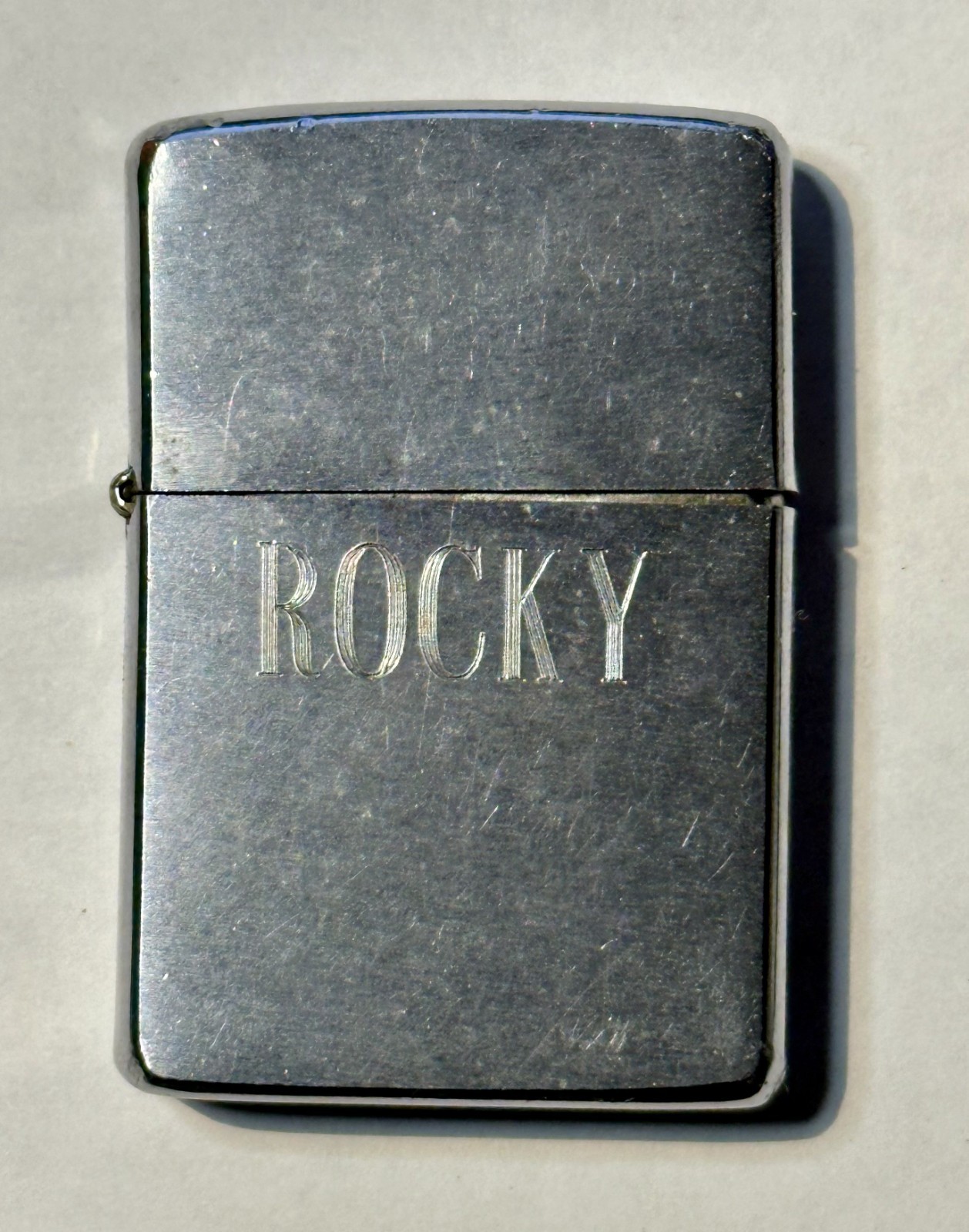 Vintage 1976 Zippo Lighter, Bradford PA, Chrome Pocket Lighter