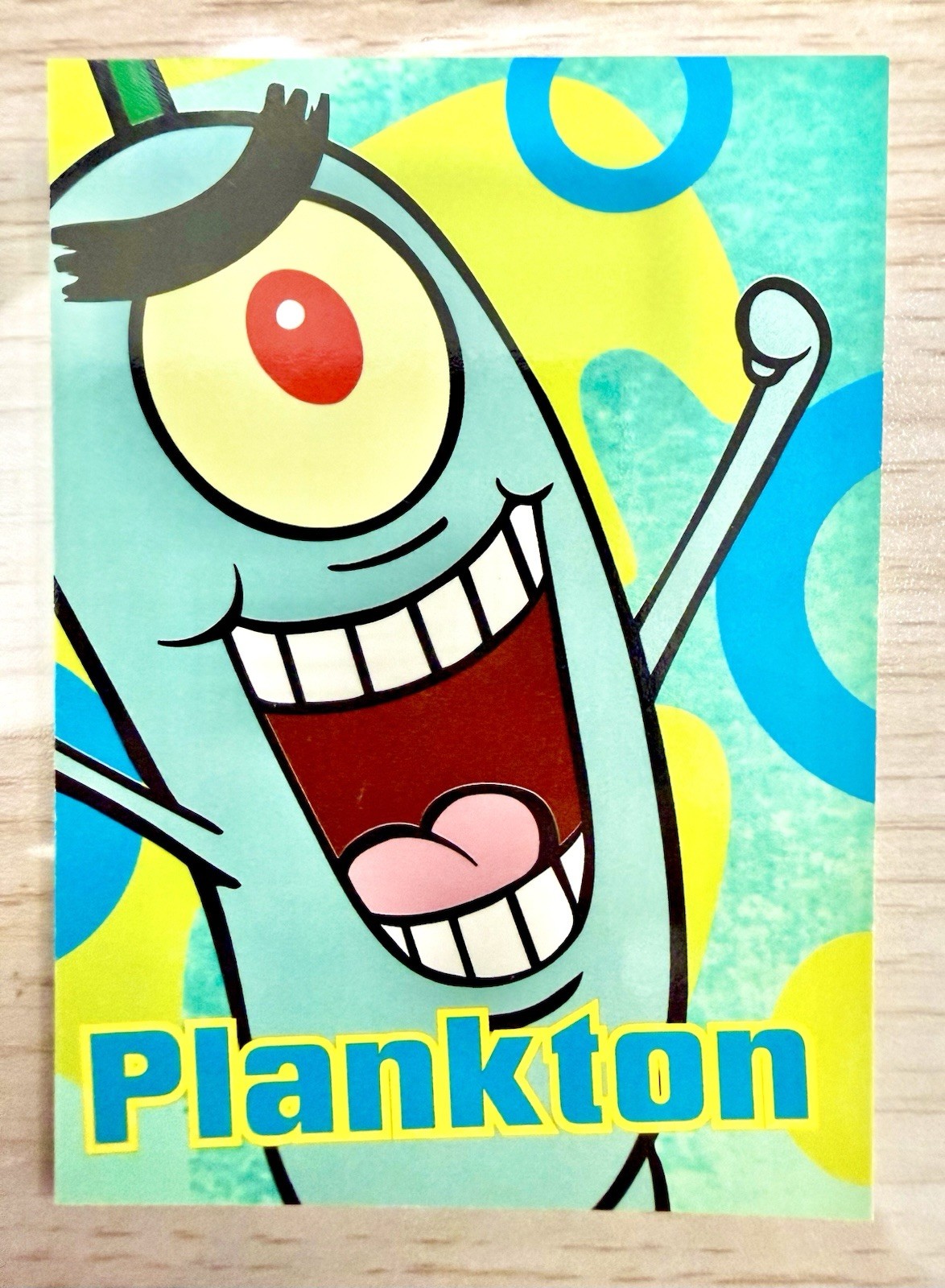 2009 Topps SpongeBob SquarePants Premiere Edition Plankton #7 Series 1