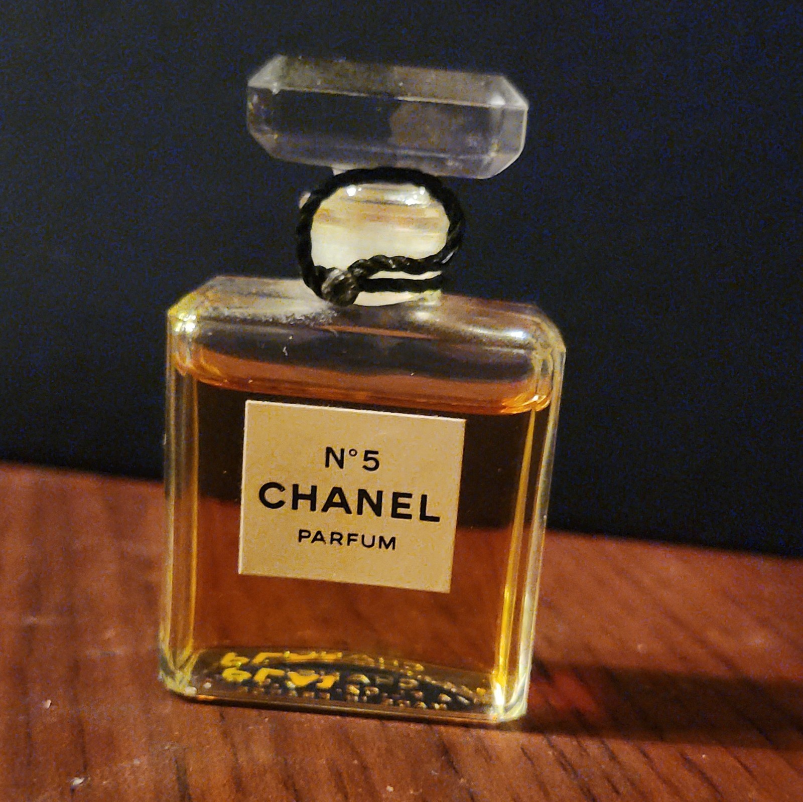 Vintage CHANEL No 5 Pure Parfum Extrait 1/4 oz  • 1980s Glass Stopper ~90% Full
