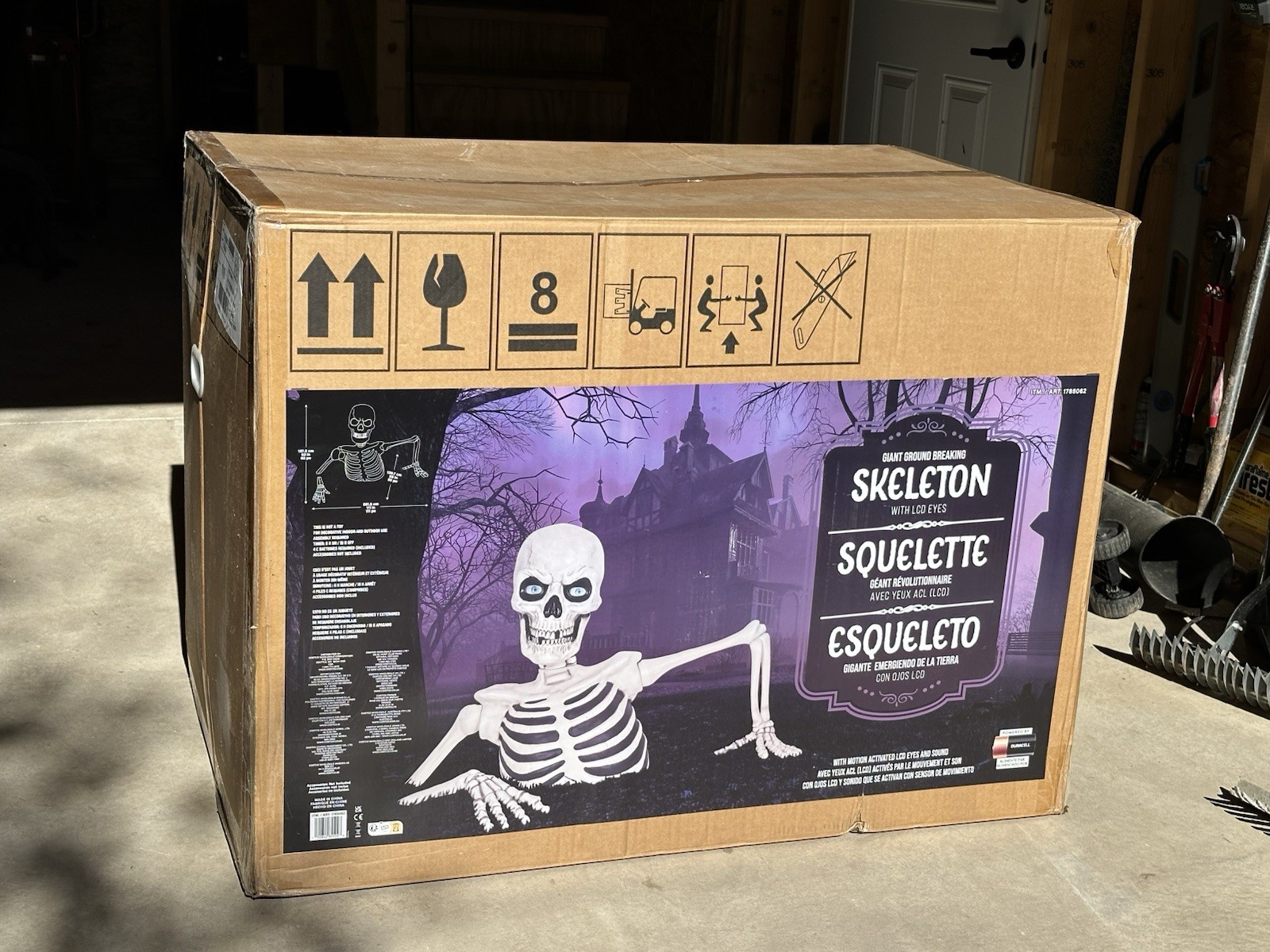 Costco Giant Ground Breaking Skeleton with LCD Eyes + Sound 2026 