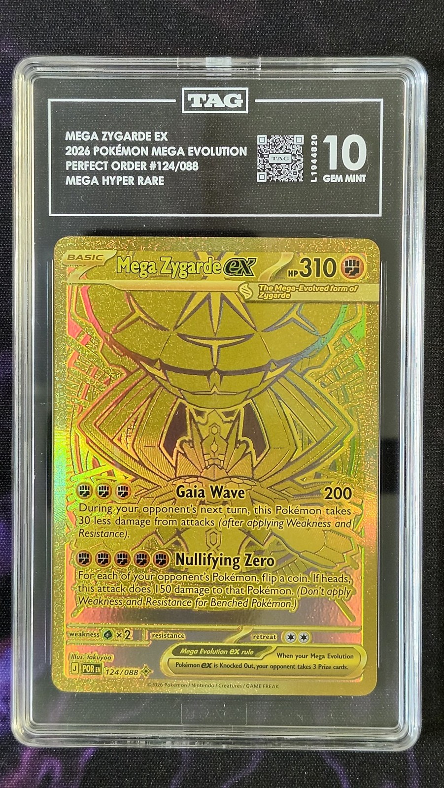 Pokemon TAG 10 Mega Zygarde EX 124 Perfect Order Pokemon TAG 10 Mega Zygarde EX 124 Perfect Order
