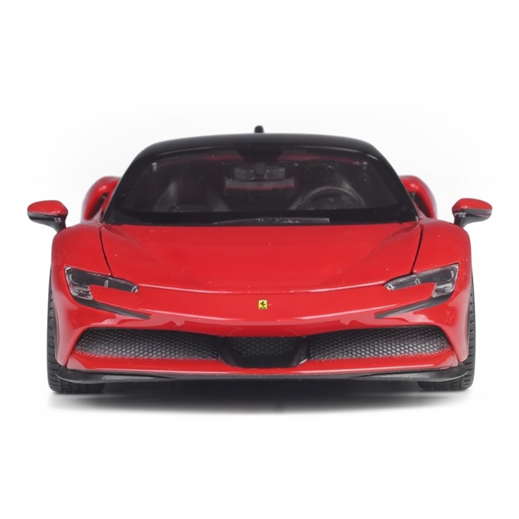1:24 Ferrari SF90 Stradale Red Plug-In Hybrid Supercar Alloy Car Model Diecas 1:24 Ferrari SF90 Stradale Red Plug-In Hybrid Supercar Alloy Car Model Diecas