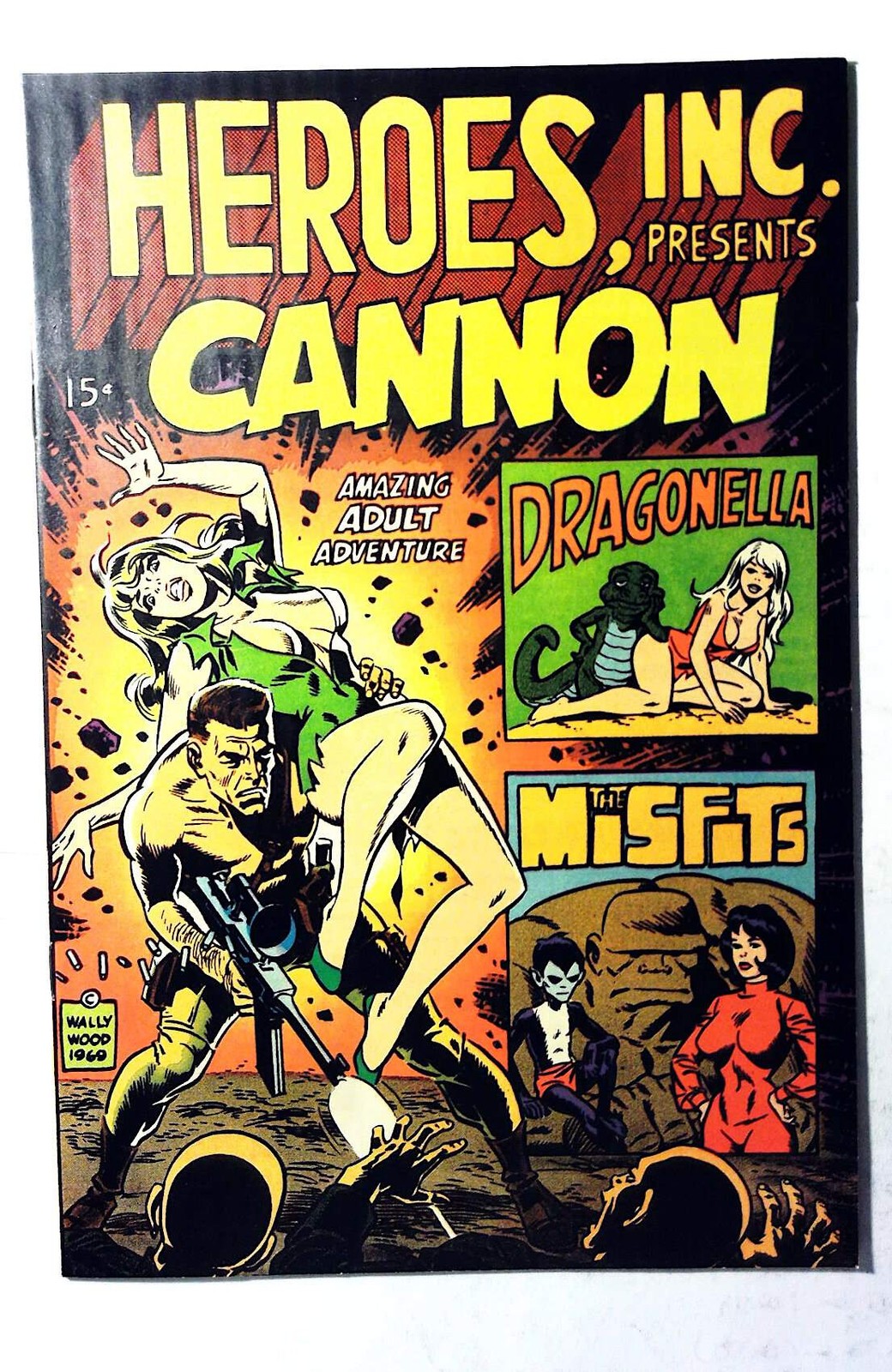Heroes, Inc Presents Cannon #1 (1969) Wallace Wood 1st Print Comic Book