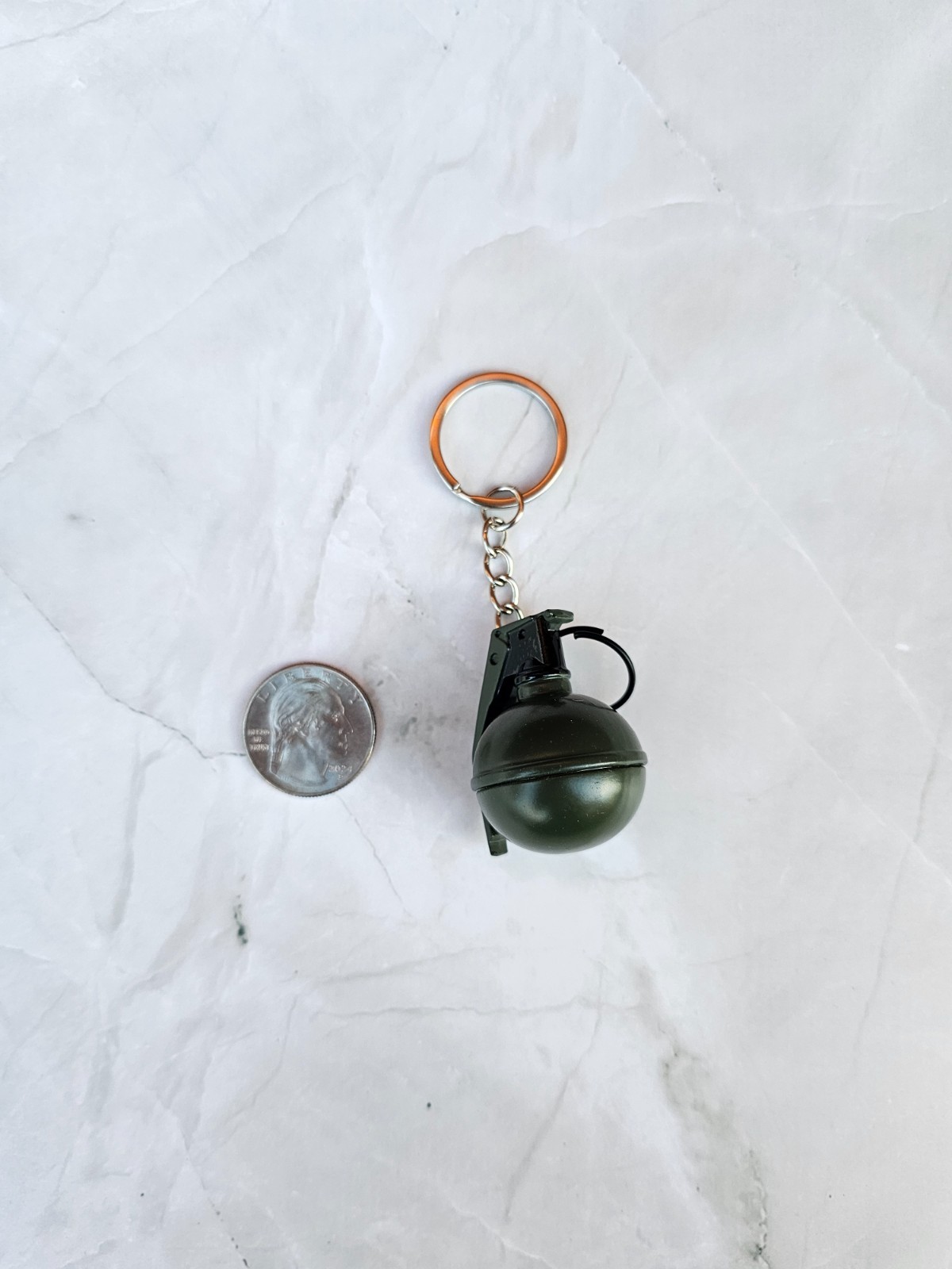 Keyring Weapon Replica Military Keychain Mini Fragmentation Grenade Unique Gift