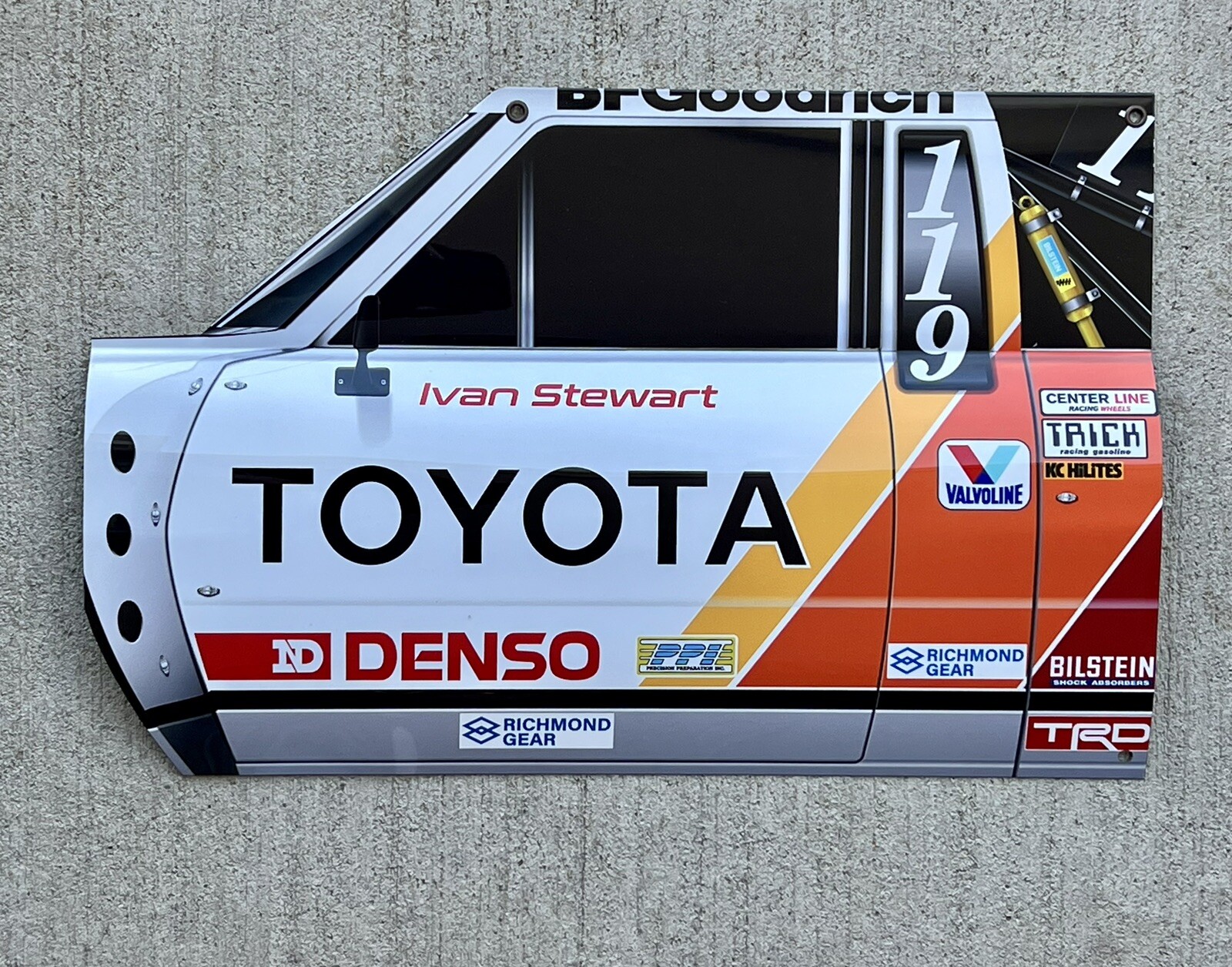 WOW Ivan Stewarts 1984 PPI Toyota Baja 500 Door Style Sign WOW Ivan Stewarts 1984 PPI Toyota Baja 500 Door Style Sign