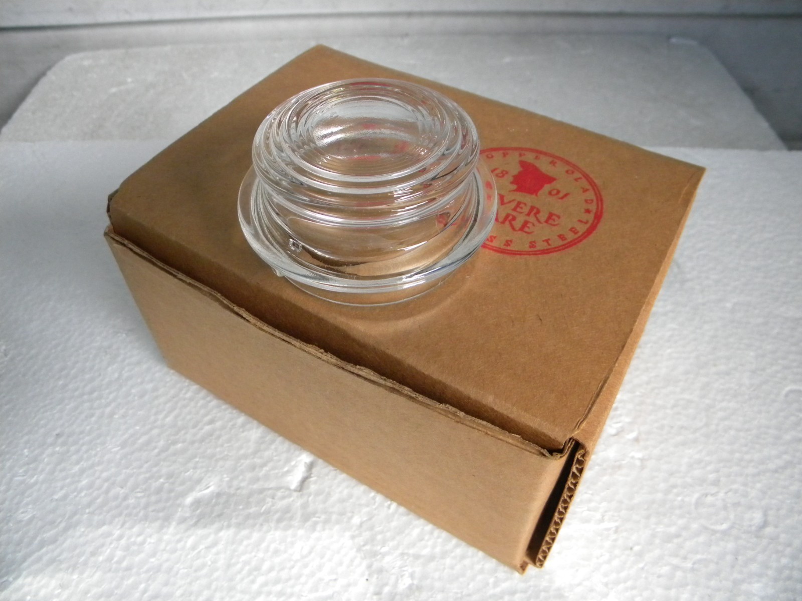 3 REVERE WARE No. 645 PERCOLATOR GLASS TOPS in Box ... unused 3 REVERE WARE No. 645 PERCOLATOR GLASS TOPS in Box ... unused