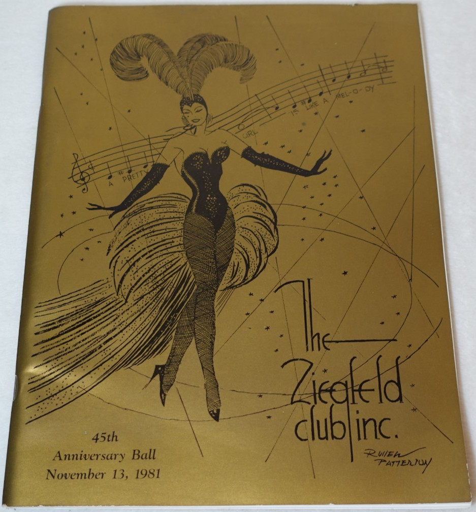 Ziegfeld Club 1981 45th Anniversary Charity Ball New York City Original Program