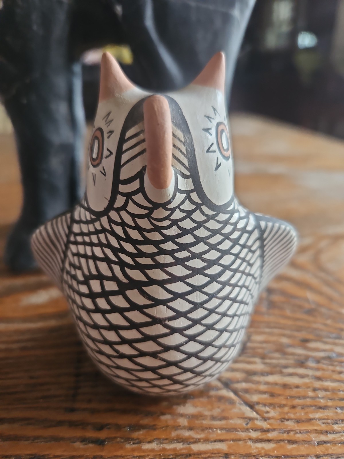 Vintage ZUNI Pueblo New Mexico Native American Vicente OWL Pottery Vintage ZUNI Pueblo New Mexico Native American Vicente OWL Pottery