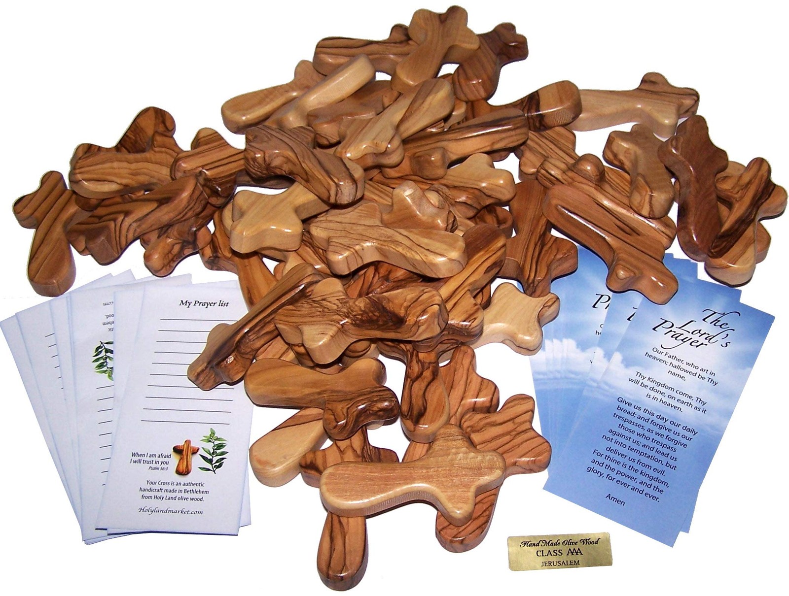 50 Small Pocket Holding Comfort Crosses, Hand Crosses (2.5 x 1.35 Inches, 50) 50 Small Pocket Holding Comfort Crosses, Hand Crosses (2.5 x 1.35 Inches, 50)