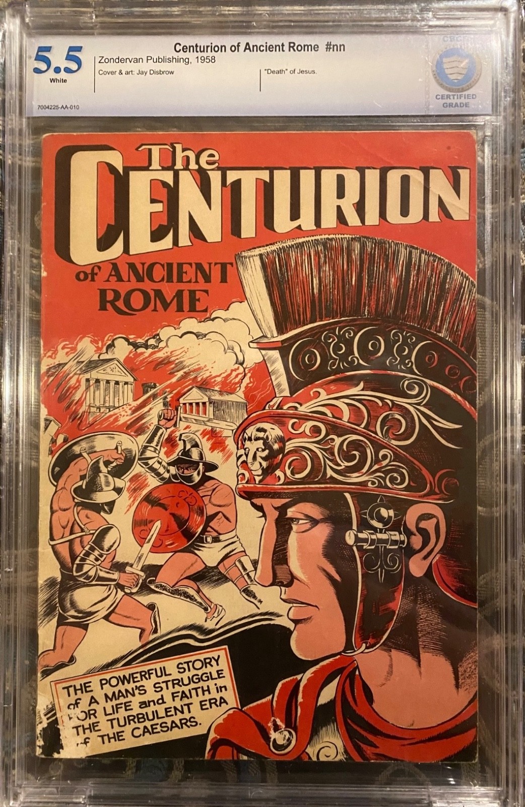 Centurion Of Ancient Rome CBCS 5.5 Golden Age 1958 Rare Iron Man