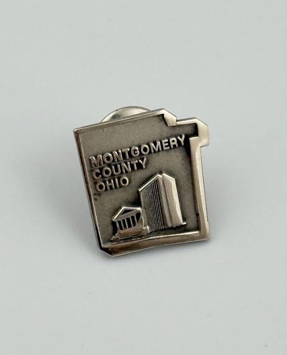 Montgomery County Ohio service pin Dayton City Hall Courthouse Sterling Silver