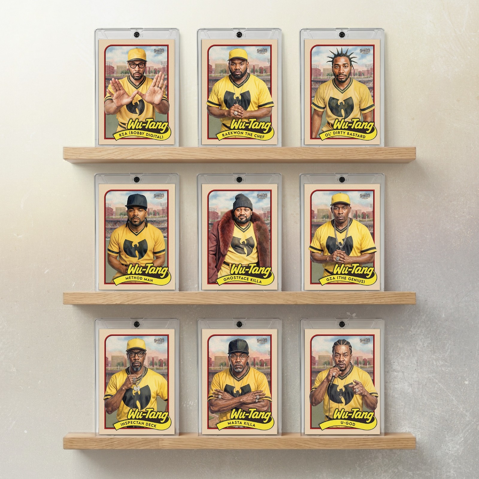 Wu-Tang Clan 9 Card Hip Hop Trading Card SET RZA ODB GHOSTFACE KILLAH Wu-Tang Clan 9 Card Hip Hop Trading Card SET RZA ODB GHOSTFACE KILLAH