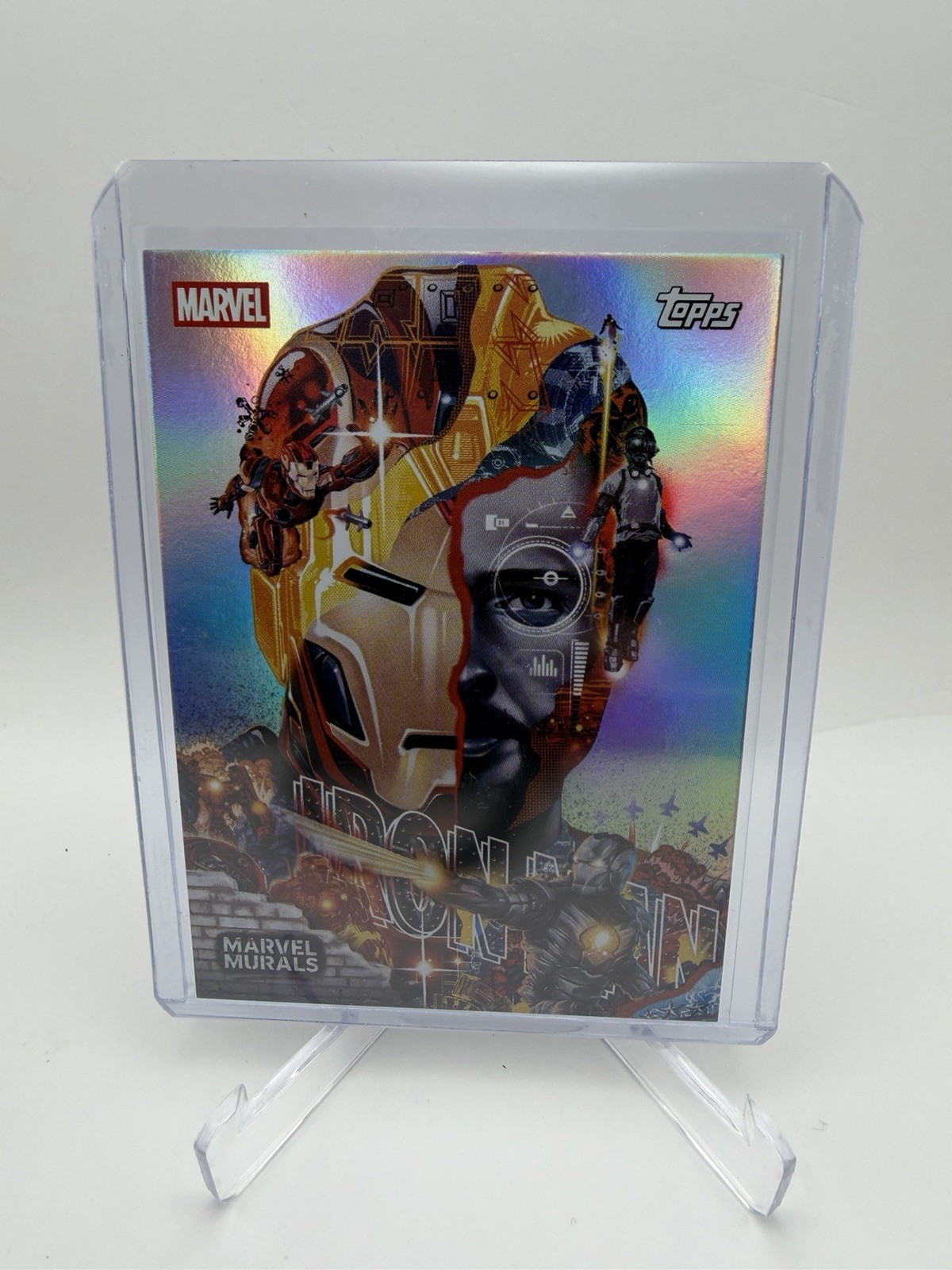 2026 Topps Marvel Neon Iron Man Marvel Murals MU-1 Tristan Eaton Case Hit 2026 Topps Marvel Neon Iron Man Marvel Murals MU-1 Tristan Eaton Case Hit