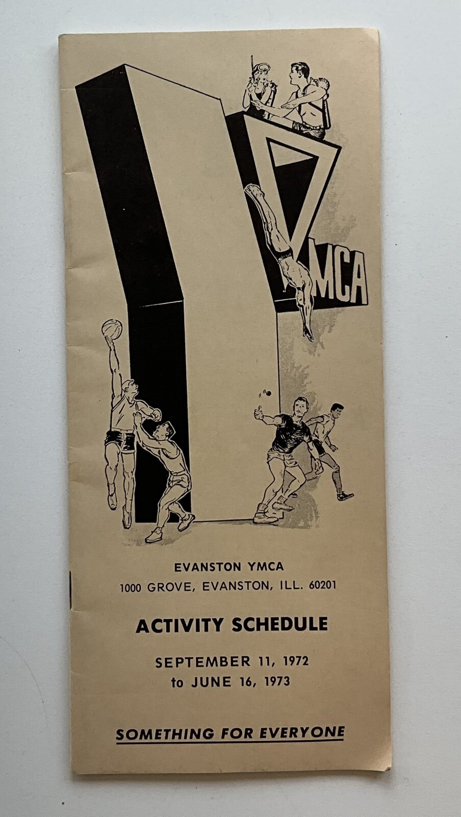 Vintage Evanston Illinois YMCA Program 1972-73 Fall Winter Photographs People