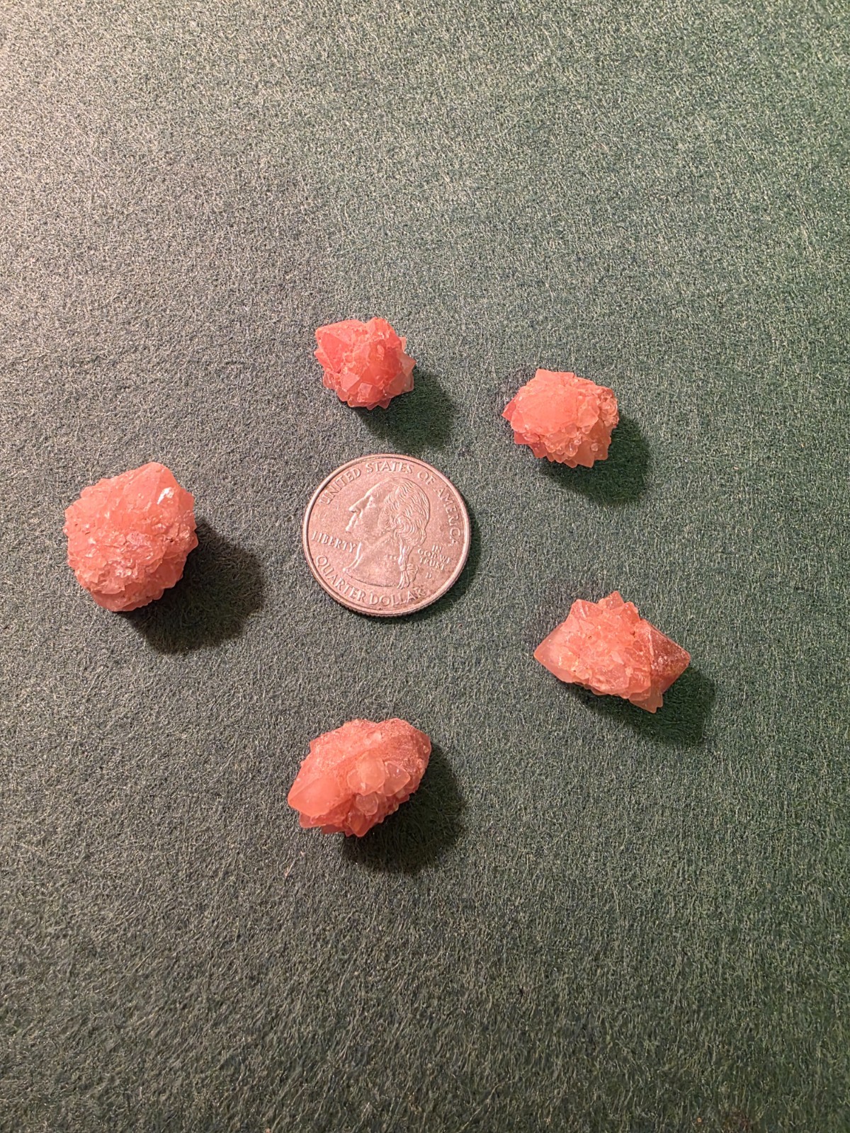 5 Rare Specimens Double Terminated, Pecos Valley Diamonds Quartz Crystals 5 Rare Specimens Double Terminated, Pecos Valley Diamonds Quartz Crystals