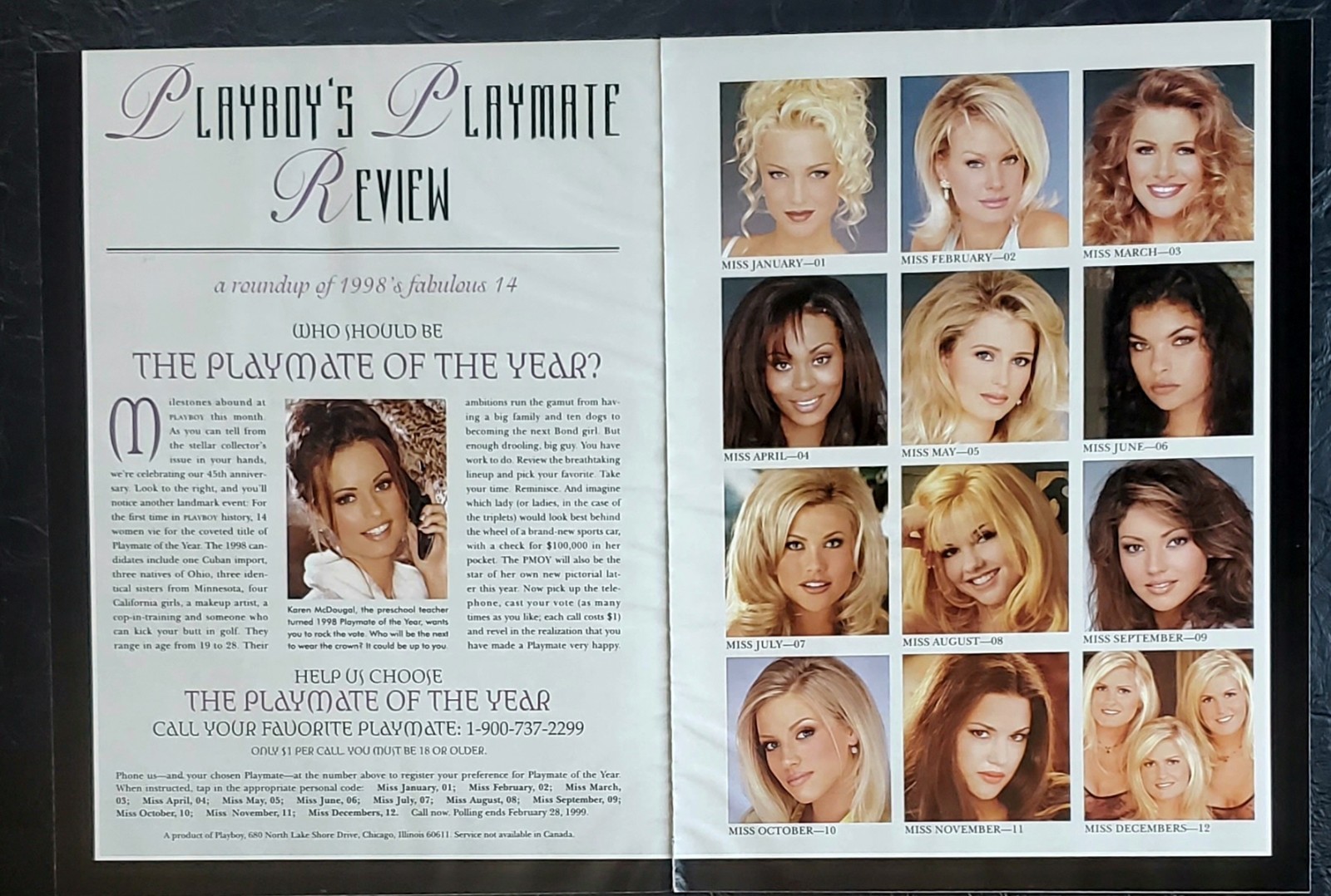 Playboy PICTORIAL ONLY - 1998 PLAYMATE REVIEW 12 pages Playboy PICTORIAL ONLY - 1998 PLAYMATE REVIEW 12 pages