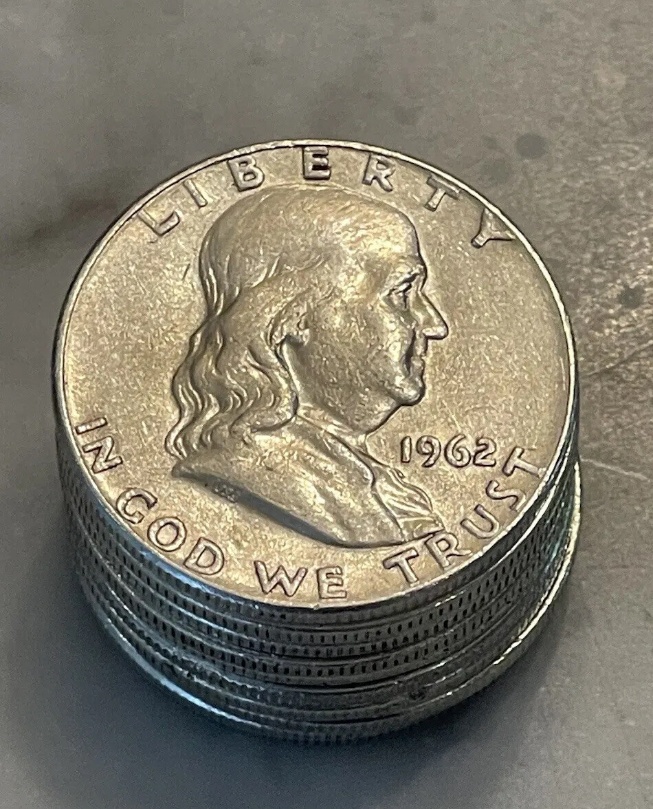 [Lot of 10] Franklin --Half  - 90% Siver -D0IIar Choose How Many Lots of 10