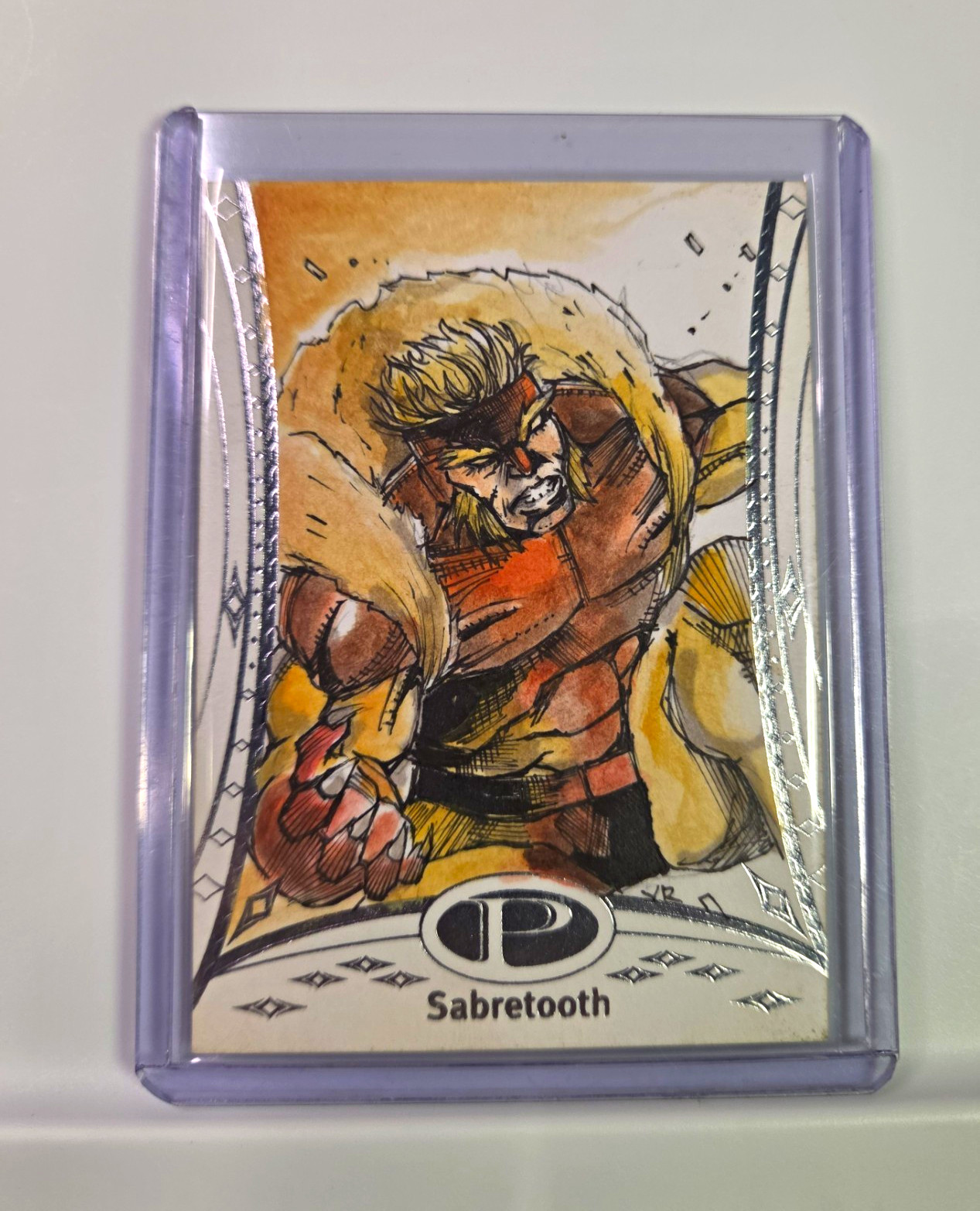 Upper Deck 2014 Marvel Premier Sabretooth Sketch BY Von Randal 1/1
