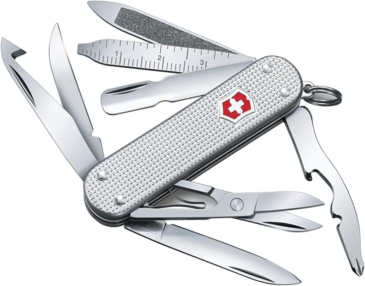 Mini Champ Alox Swiss Army Knife,15 Functions, Silver