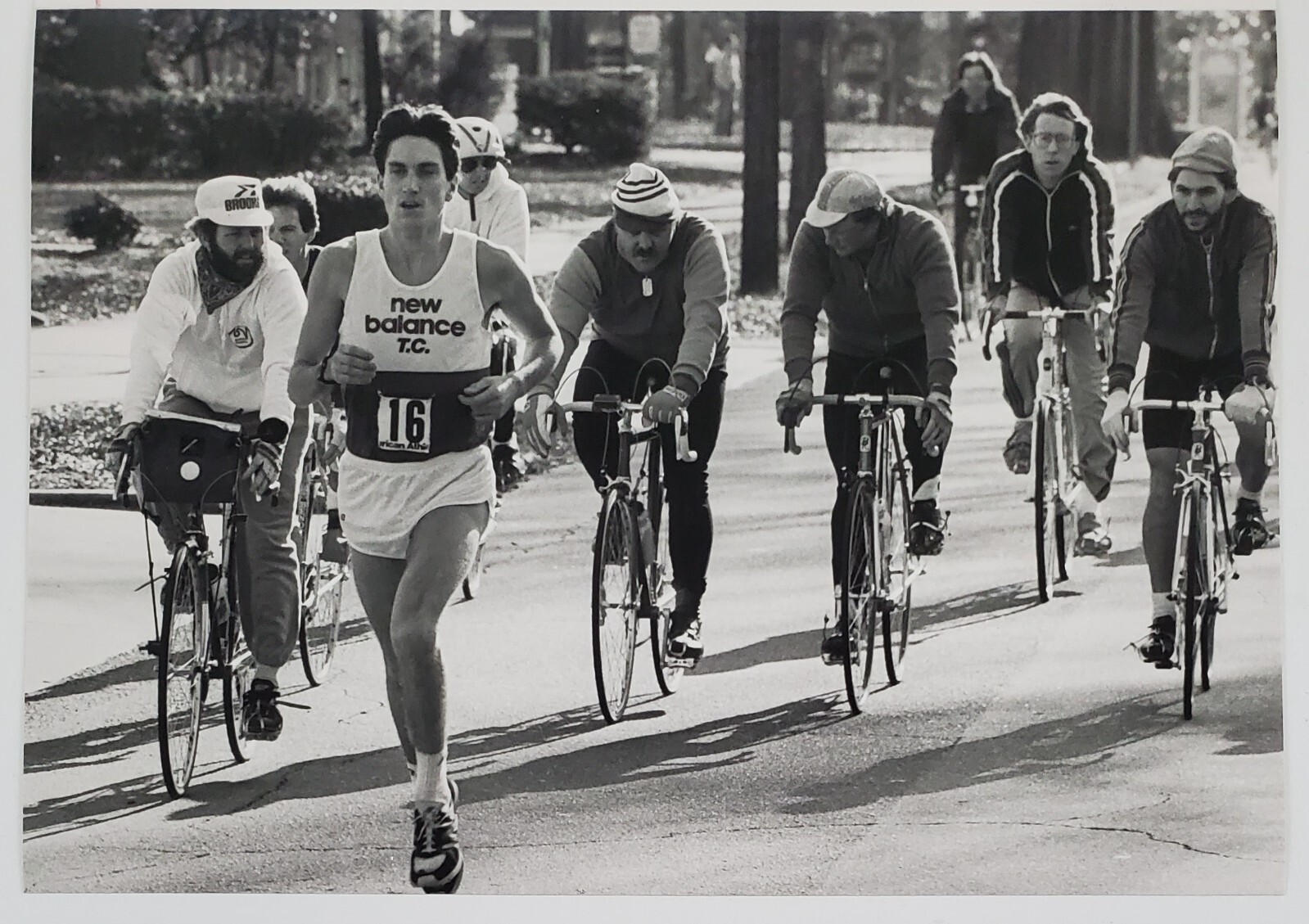 1984 Charlotte NC Marathon Race 25 Miles Norman Runner Bikes Vintage Press Photo