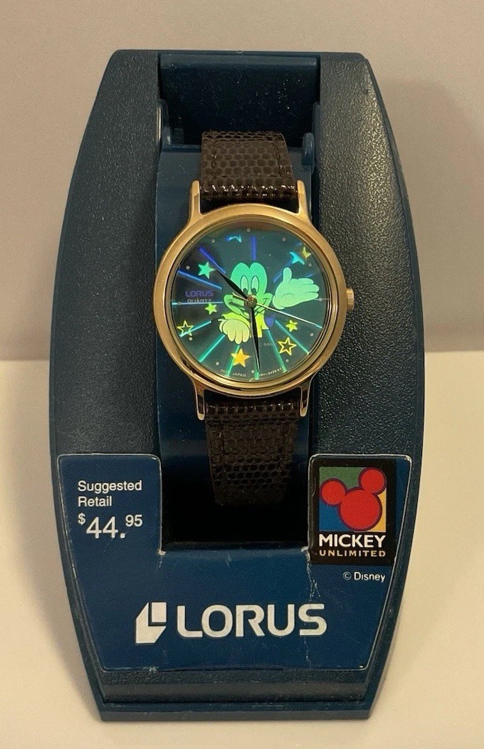 LORUS DISNEY MICKEY MOUSE RAINBOW HOLOGRAM QUARTZ WRIST WATCH JAPAN MOV’T NOS LORUS DISNEY MICKEY MOUSE RAINBOW HOLOGRAM QUARTZ WRIST WATCH JAPAN MOV’T NOS