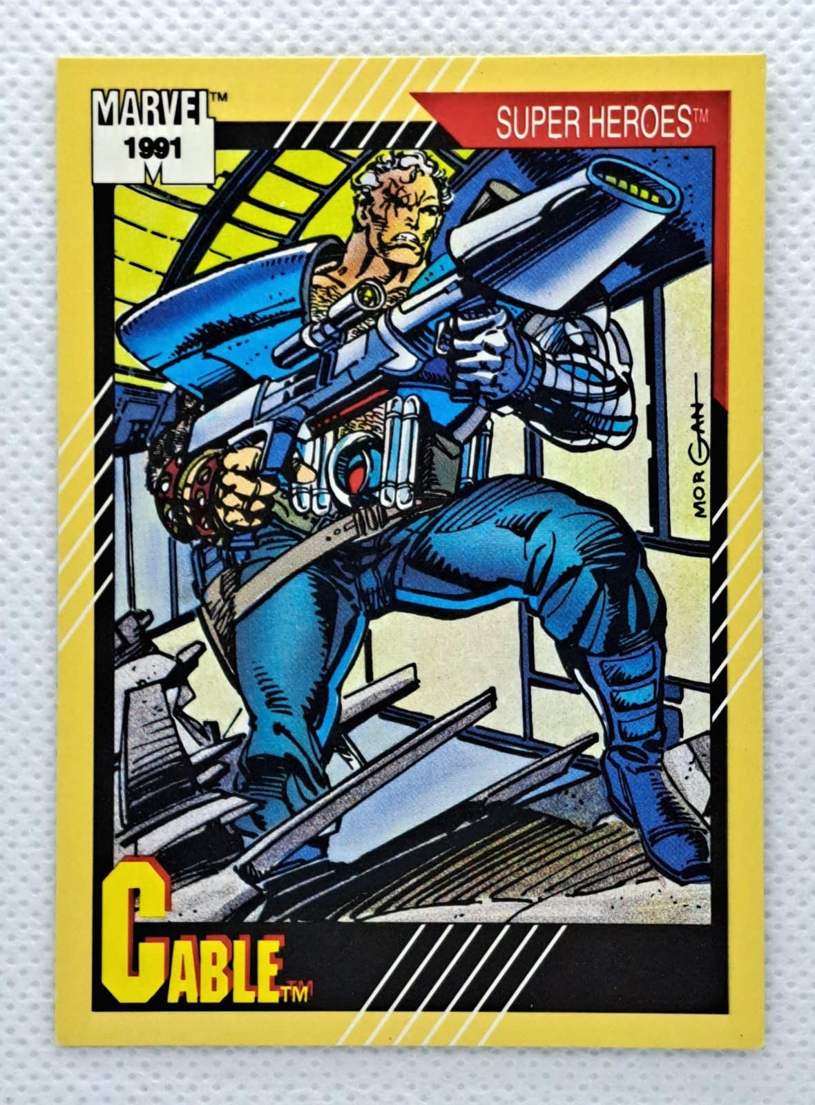 Cable Vintage 1991 Impel Marvel Universe II Super Heroes X-Force #15