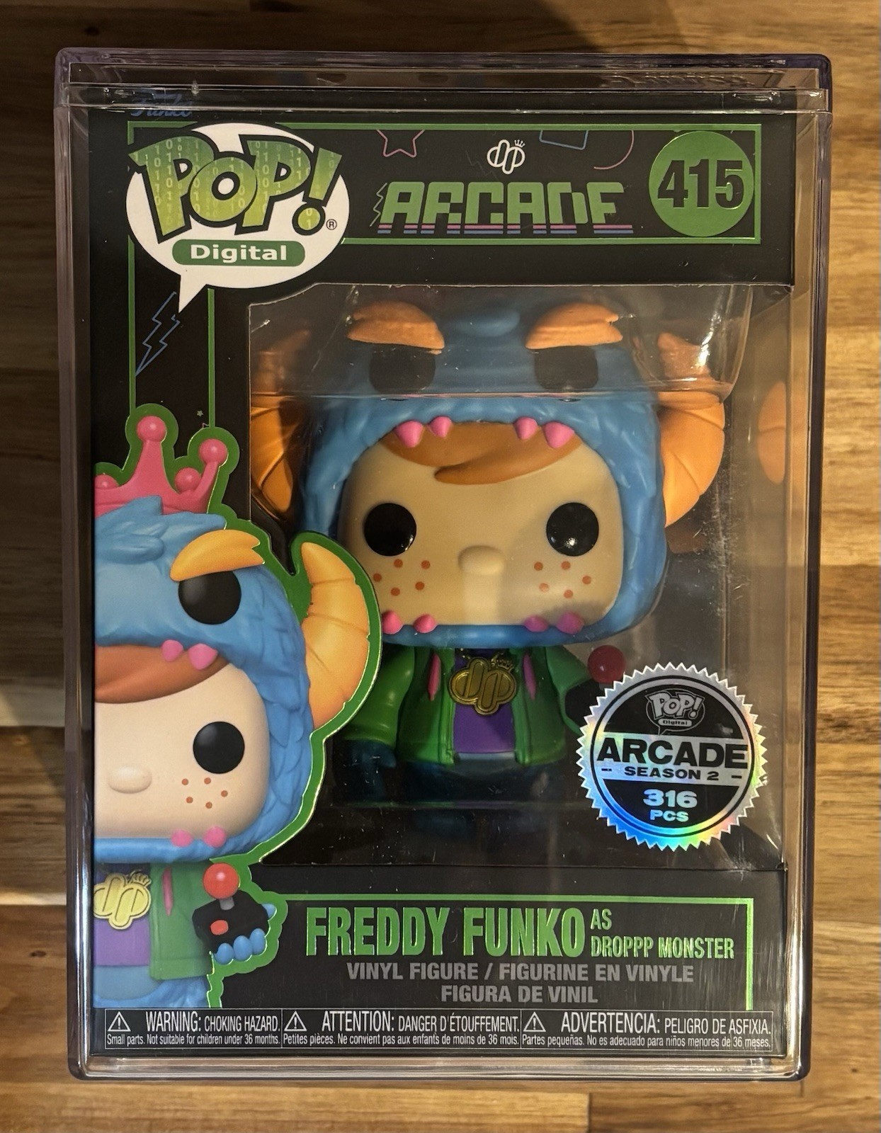 Funko Pop Digital #415 Arcade Freddy As Droppp Monster Season 2 LE 316 Funko Pop Digital #415 Arcade Freddy As Droppp Monster Season 2 LE 316