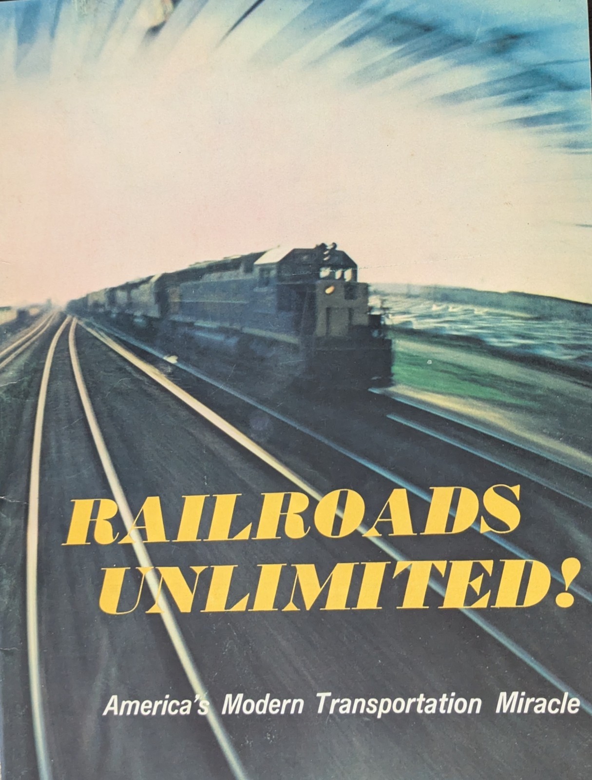 **1960's RAILROADS UNLIMITED MAGAZINE***AMERICA'S MODERN TRANSPORTATION MIRACLE