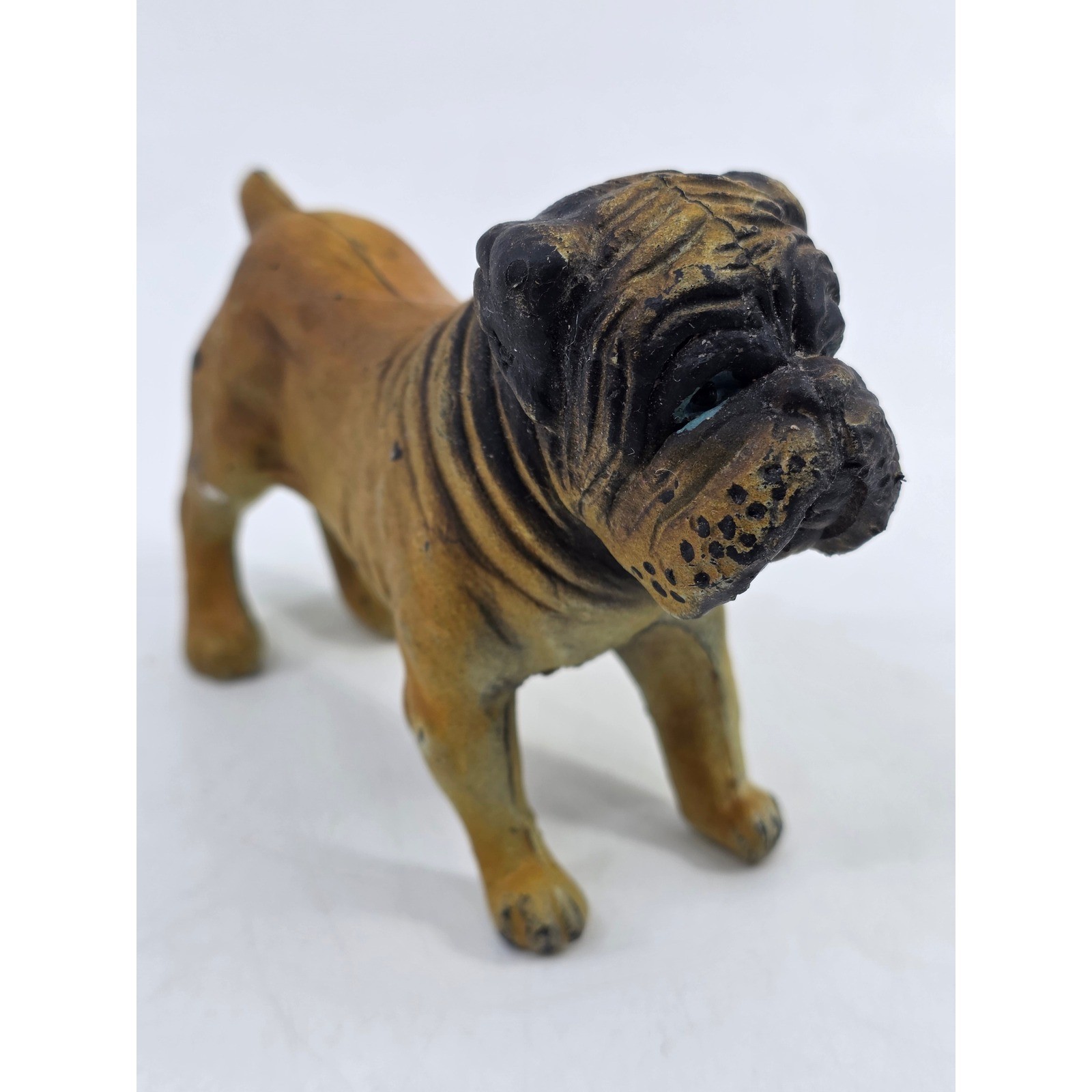 Vintage 1973 Ben Cooper Rubber Bulldog Figurine Hong Kong Dog Toy Collectible