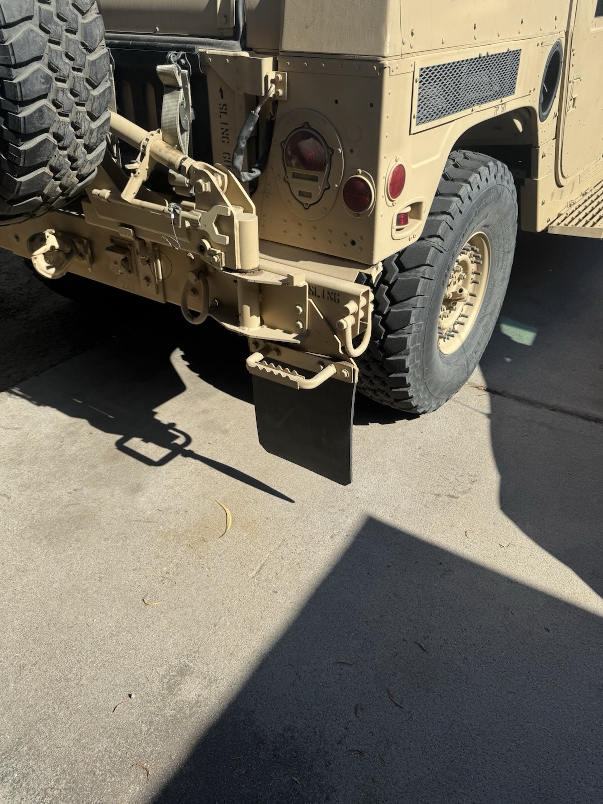 HMMWV, Humvee Pair of Rear Airlift Bumper Boarding Steps.