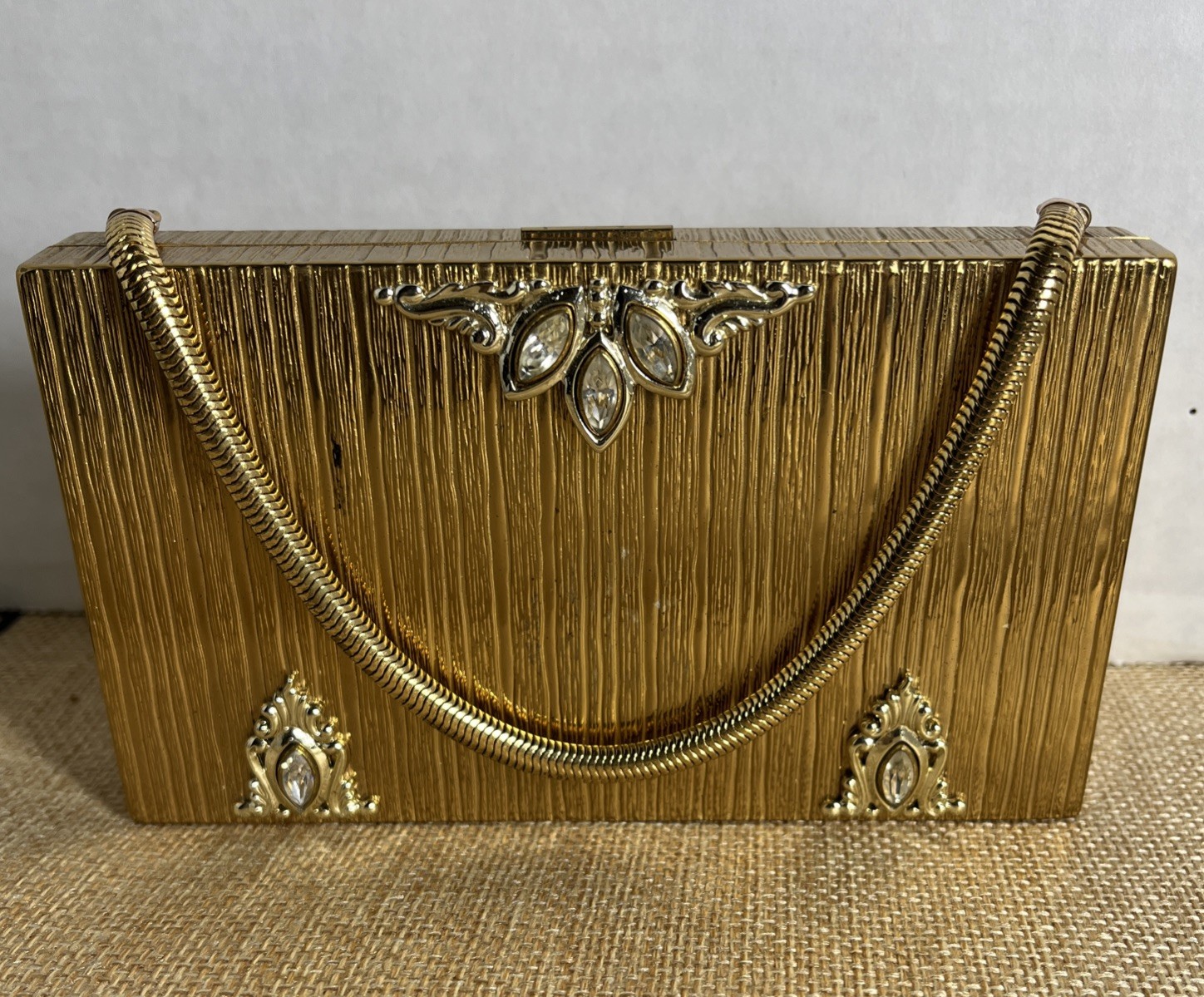 VTG Evans 1930’s Ladies Minaudière Compact Case Purse Cluch w/Rhinestones-720 VTG Evans 1930’s Ladies Minaudière Compact Case Purse Cluch w/Rhinestones-720
