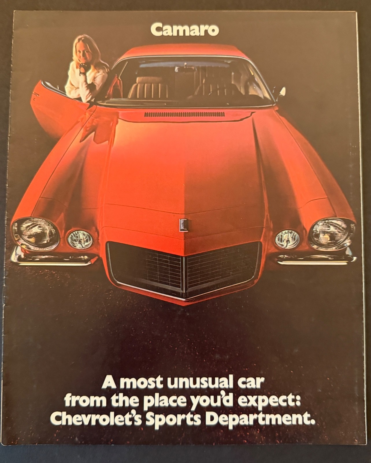 Original 1970 Chevrolet Camaro Sales Brochure   SS RS Z-28 .....Not A Reprint