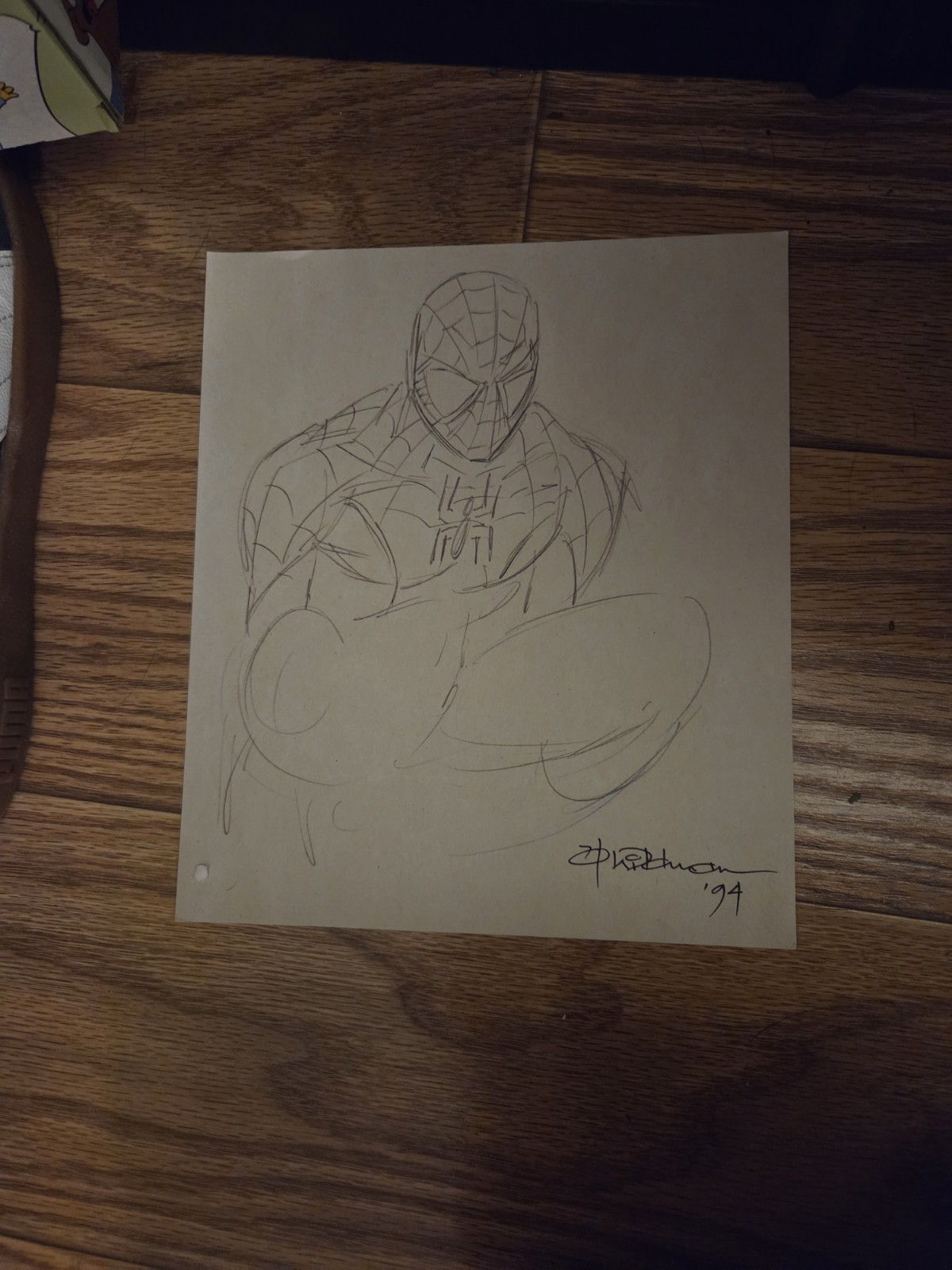Official Marvel Reproduction Andrew Wildman Amazing Spiderman Sketch