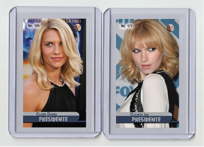 Claire Danes rare MH Presidente #'d 2/3 Tobacco card no. 169