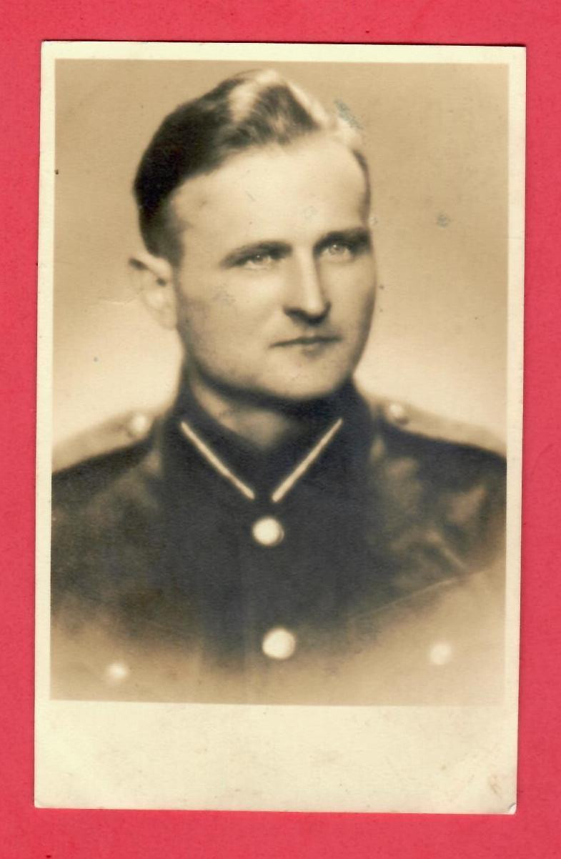 LATVIA RIGA SOLDIER VINTAGE PHOTO POSTCARD 9180
