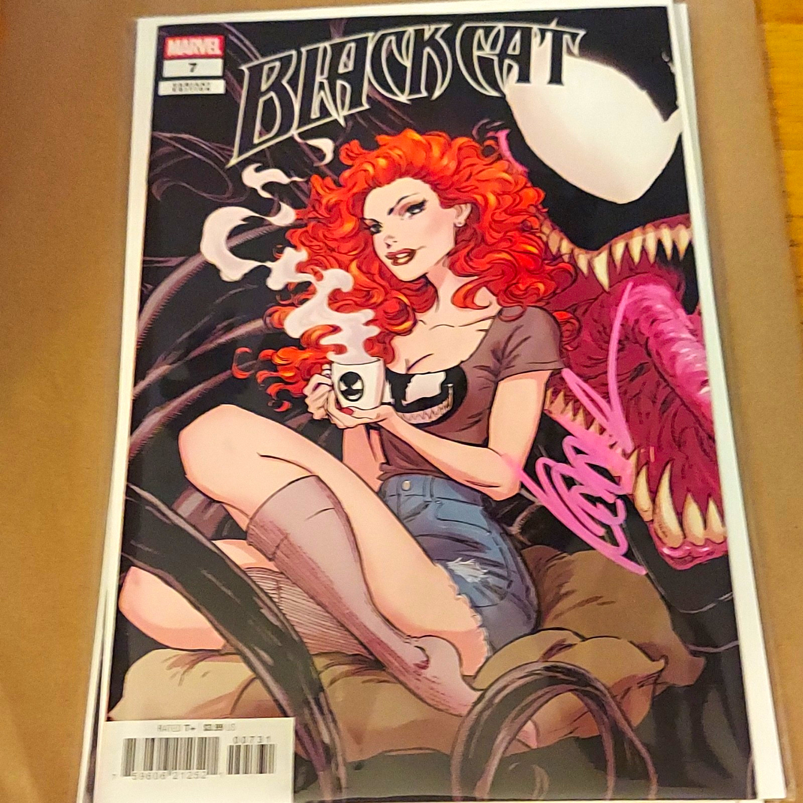2X SIGNED Black Cat #7, #8 Connecting Covere Signed Kaare Andrews w/COA's RARE