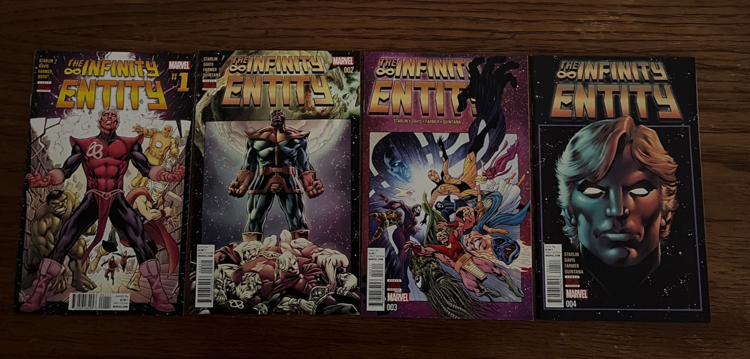The Infinity Entity 1 -4 set Marvel’s Warlock By Jim Starlin & Alan Davis The Infinity Entity 1 -4 set Marvel’s Warlock By Jim Starlin & Alan Davis