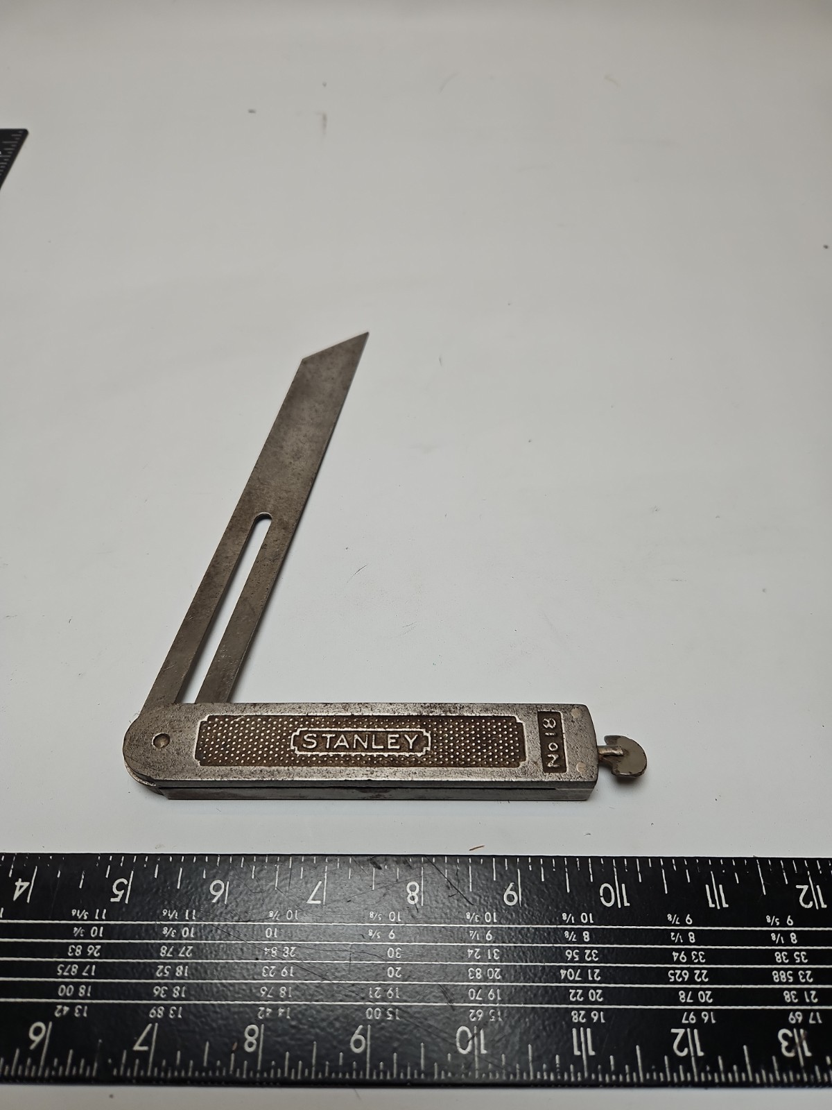 Vintage Stanley No. 18 Sliding T-Bevel Square - Made In USA Vintage Stanley No. 18 Sliding T-Bevel Square - Made In USA