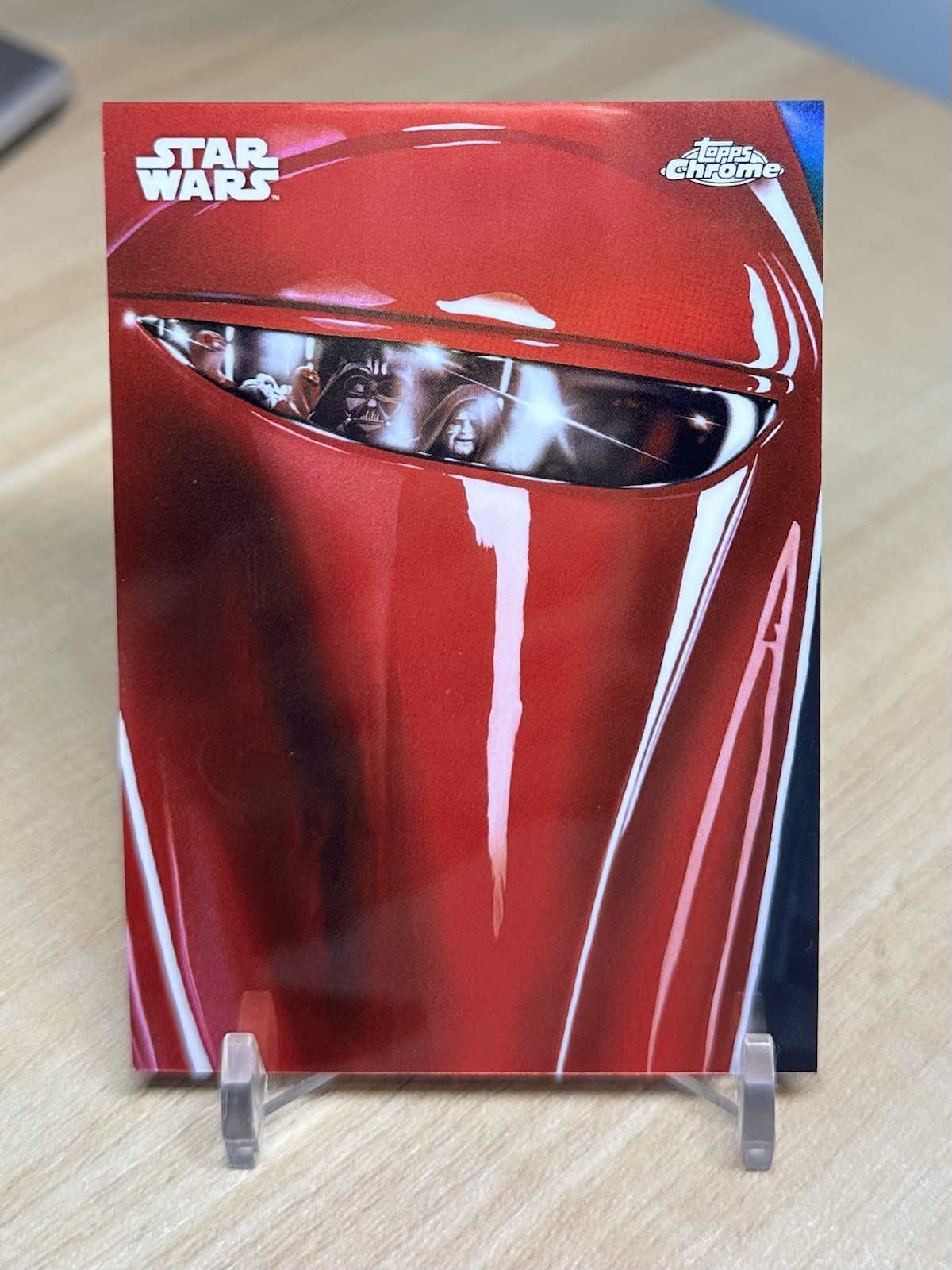 2026 Topps Chrome Star Wars EMEROR’s ARRIVAL REFLECTIONS SSP #R-18 Imperial Red 2026 Topps Chrome Star Wars EMEROR’s ARRIVAL REFLECTIONS SSP #R-18 Imperial Red