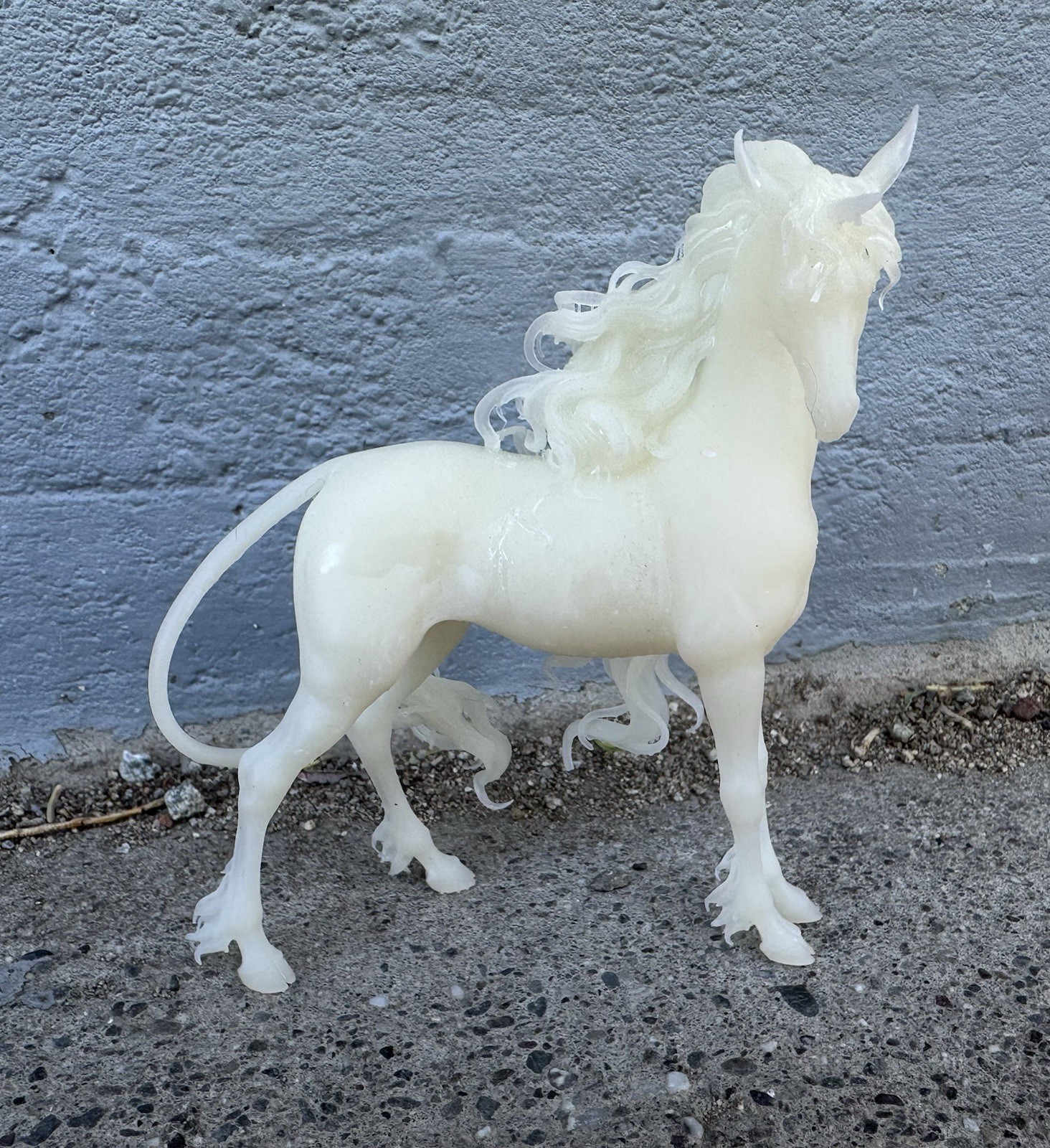 Breathtime Model Unicorn Horse Printed Resin 5” Second