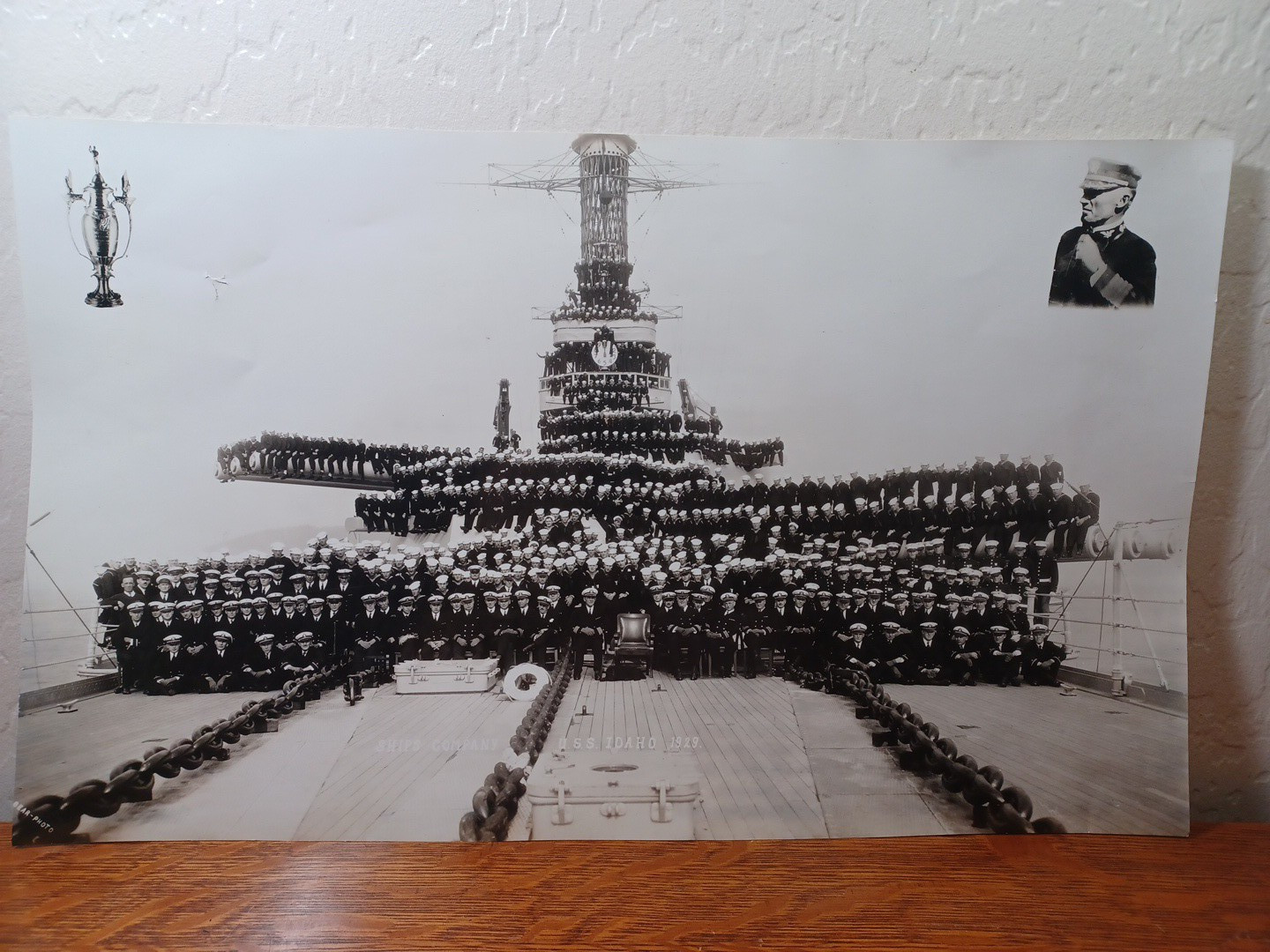 1929 USS Idaho Ships Company Group Photo 11 1/4\