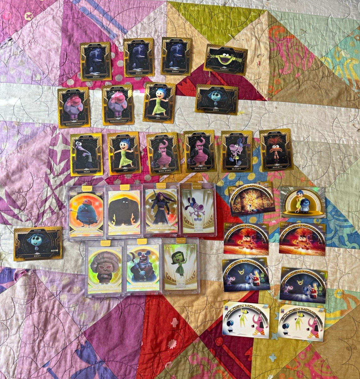 Topps Disney Pixar Inside Out 2 Golden Icons/Perfection Insert Lot 25 2024