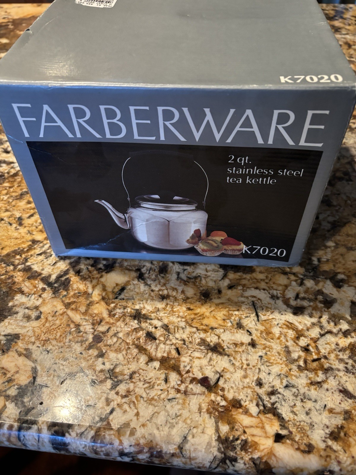 Vintage Farberware 2qt Stainless Steel Tea Kettle New Open Box K7020