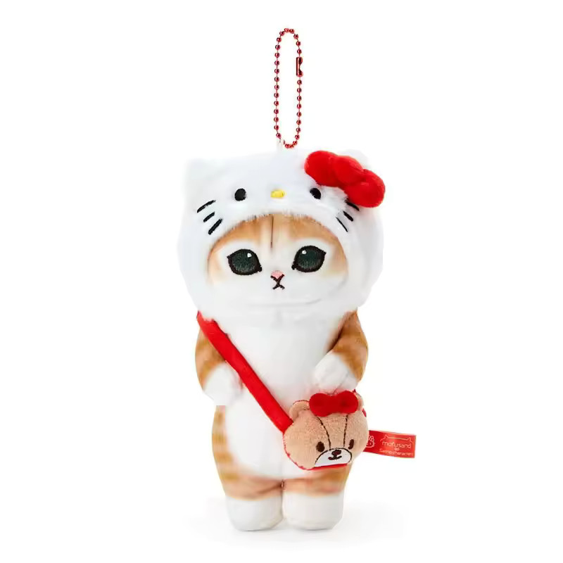 Sanrio x Mofusand Hello Kitty Mascot keychain Plush from Japan Sanrio x Mofusand Hello Kitty Mascot keychain Plush from Japan