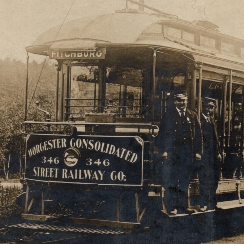 Antique Photo Worcester Consolidated Street Railway Co Trolley 346 Fitchburg MA Antique Photo Worcester Consolidated Street Railway Co Trolley 346 Fitchburg MA