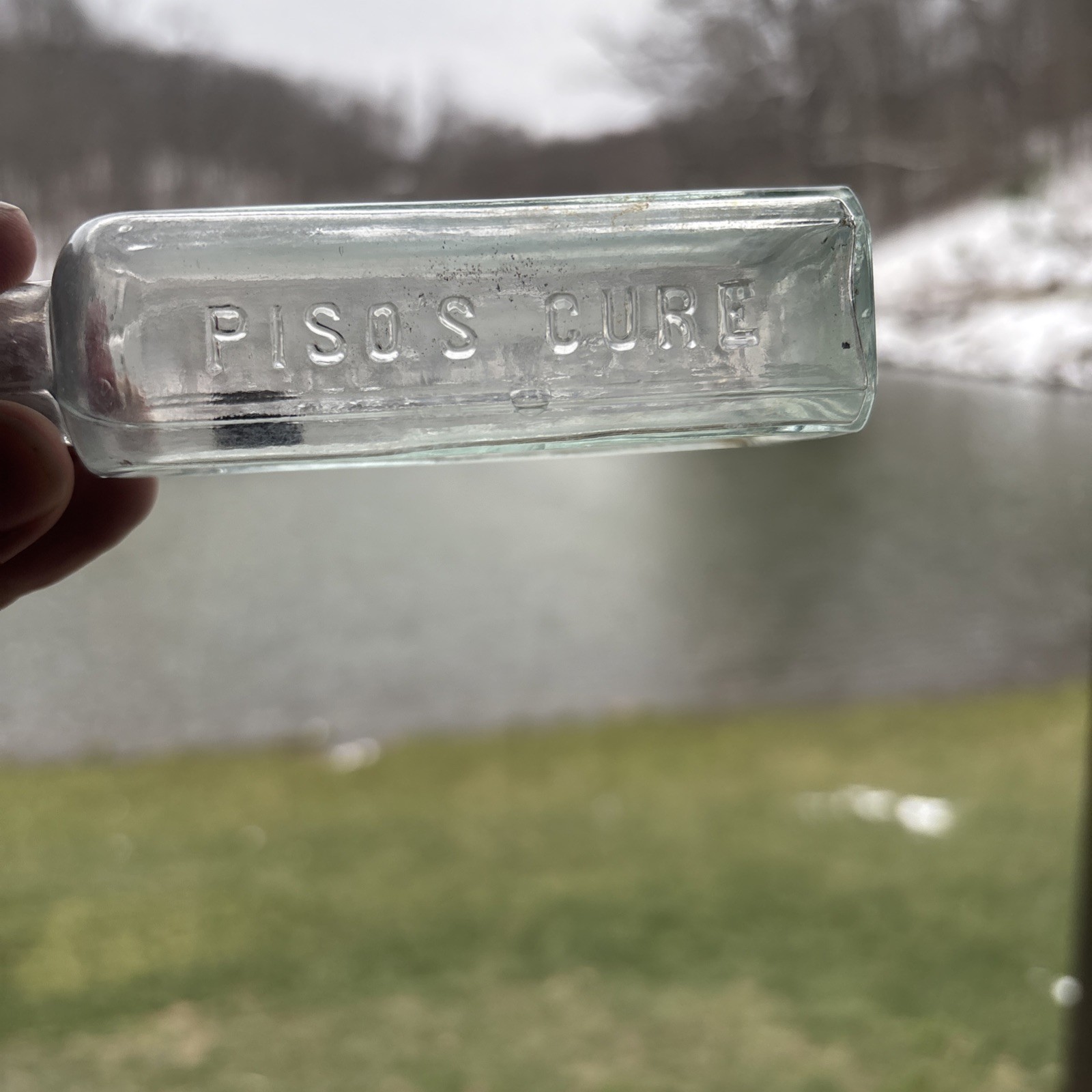 Antique Piso’s Cure For Consumption Hazeltine & Co Medicine Bottle