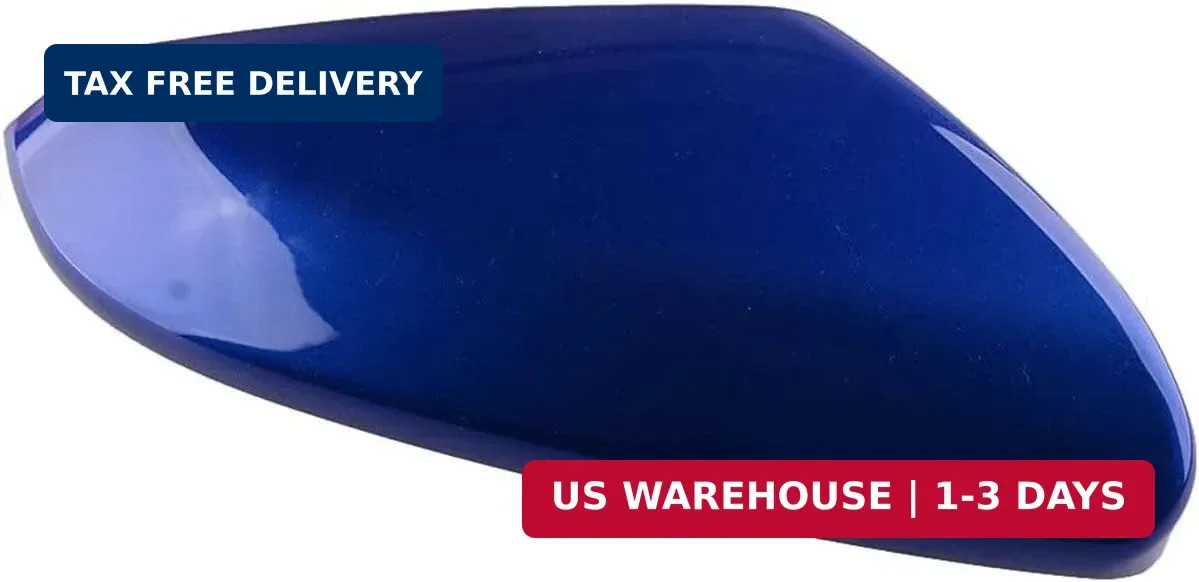 Right Passenger Side Mirror Cover Replacement For Honda Civic 2016-20 Blue