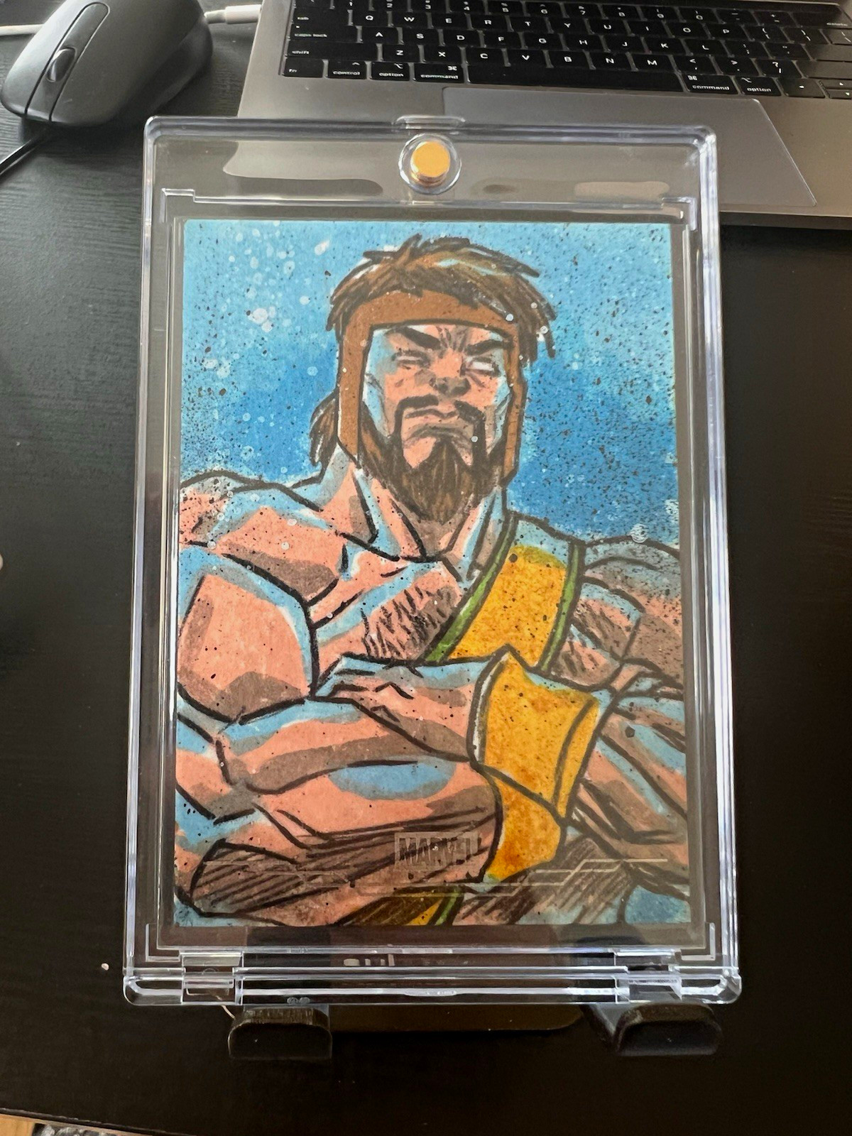 Topps Marvel Sketch Card Hercules Sketch Hard Signed Autograph #35