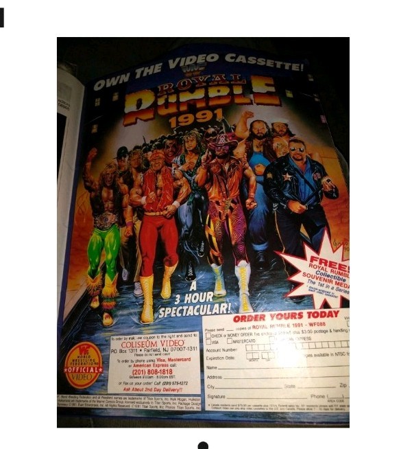 Hulk Hogan ric Flair WWF Royal Rumble 1992 Print Ad 