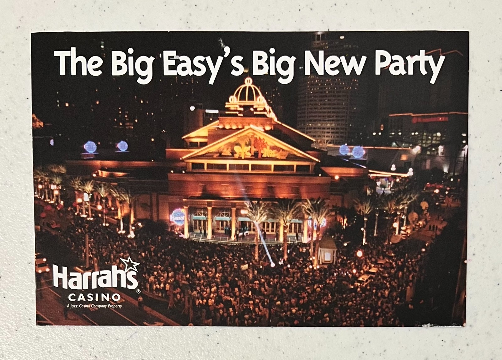 Harrahs Casino New Orleans 2000 Postcard Party Advertising - ( Now Caesars )